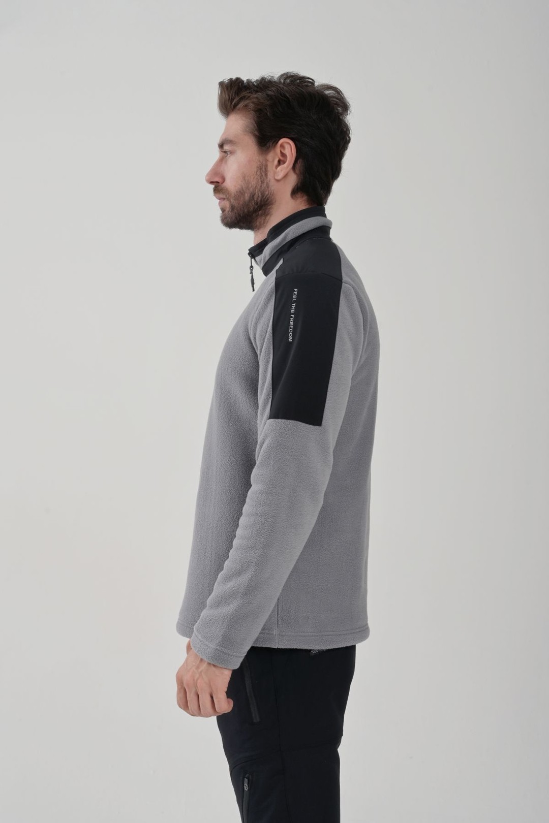 EXUMA ERKEK YARIM FERMUARLI POLAR 2412004 - GREY