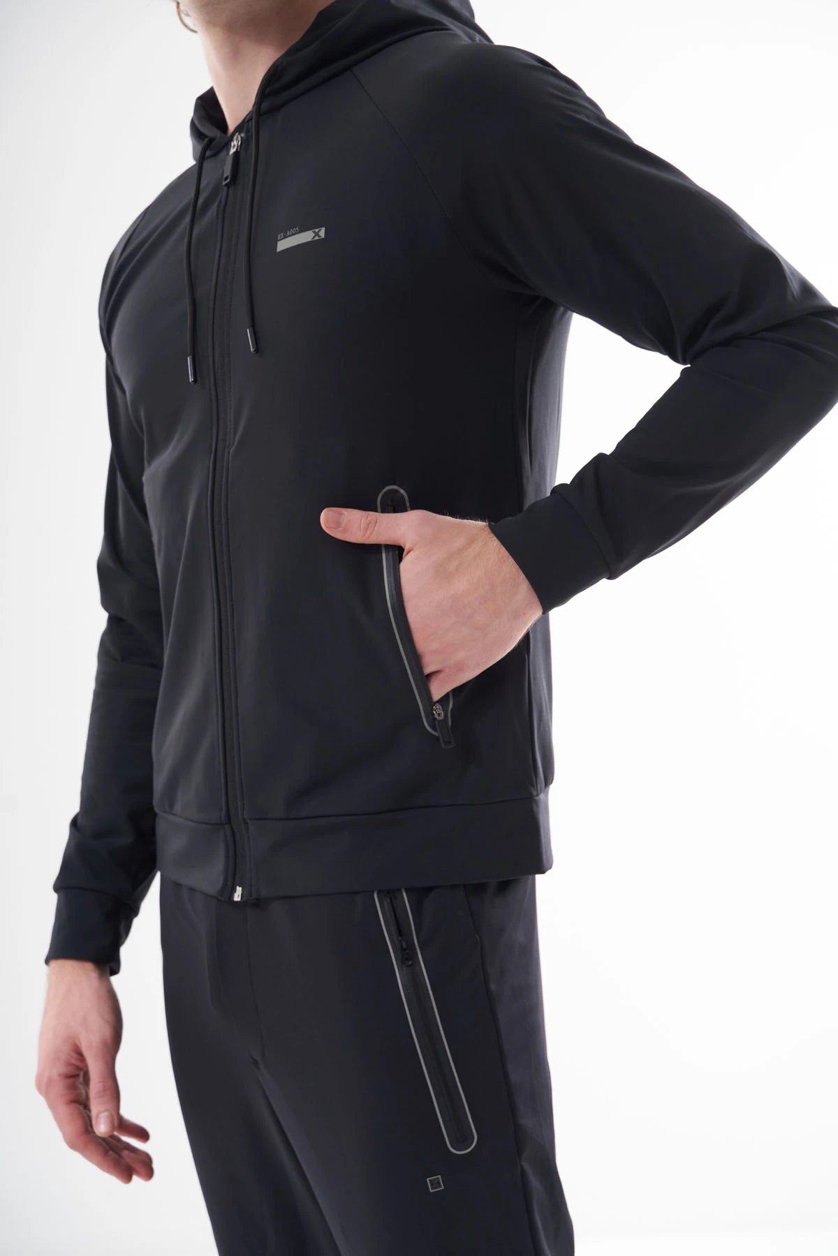 EXUMA ERKEK TAM FERMUARLI SWEATSHIRT 1312083 - 010-BLACK