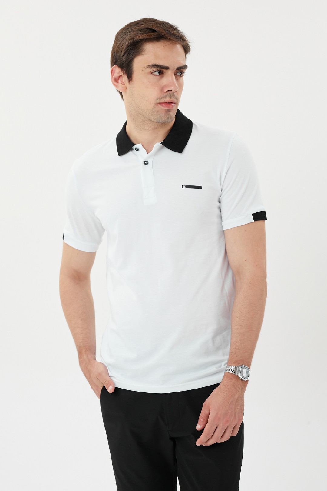 EXUMA ERKEK POLO YAKA T-SHIRT 1412036 - WHITE