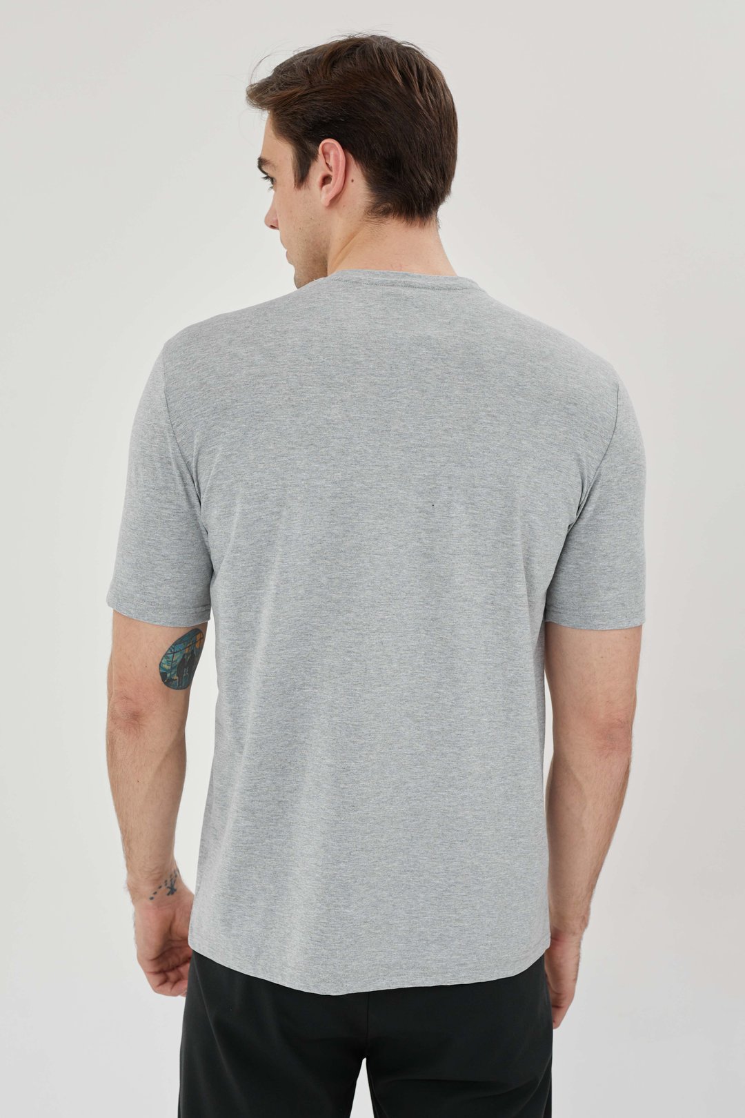 EXUMA ERKEK BASKILI T-SHIRT 1412072 - GREY