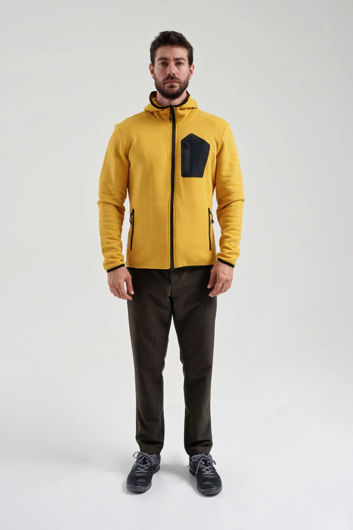 EXUMA ERKEK TAM FERMUARLI SWEATSHIRT 2312250 - 810-CAMEL