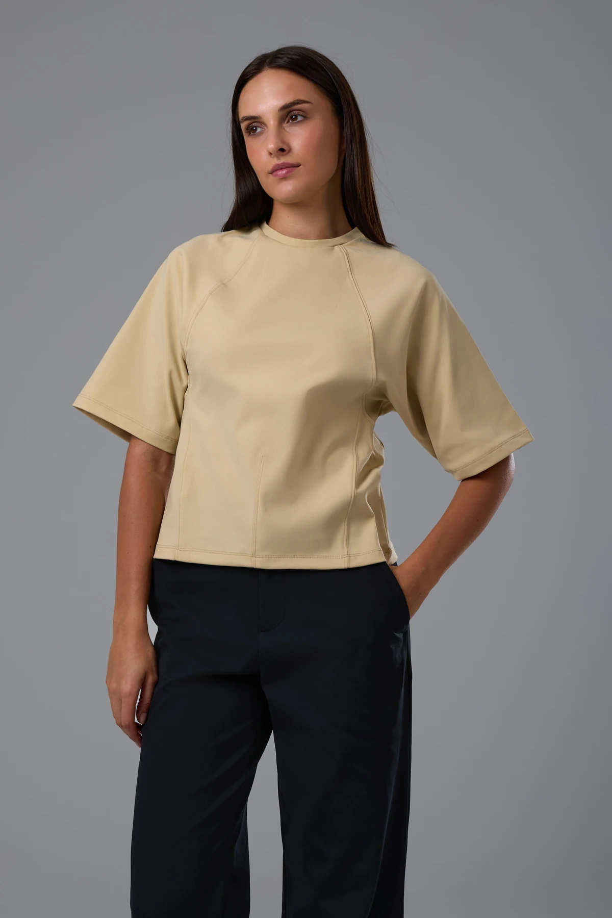 EXUMA KADIN T-SHIRT 2522159 - Bej