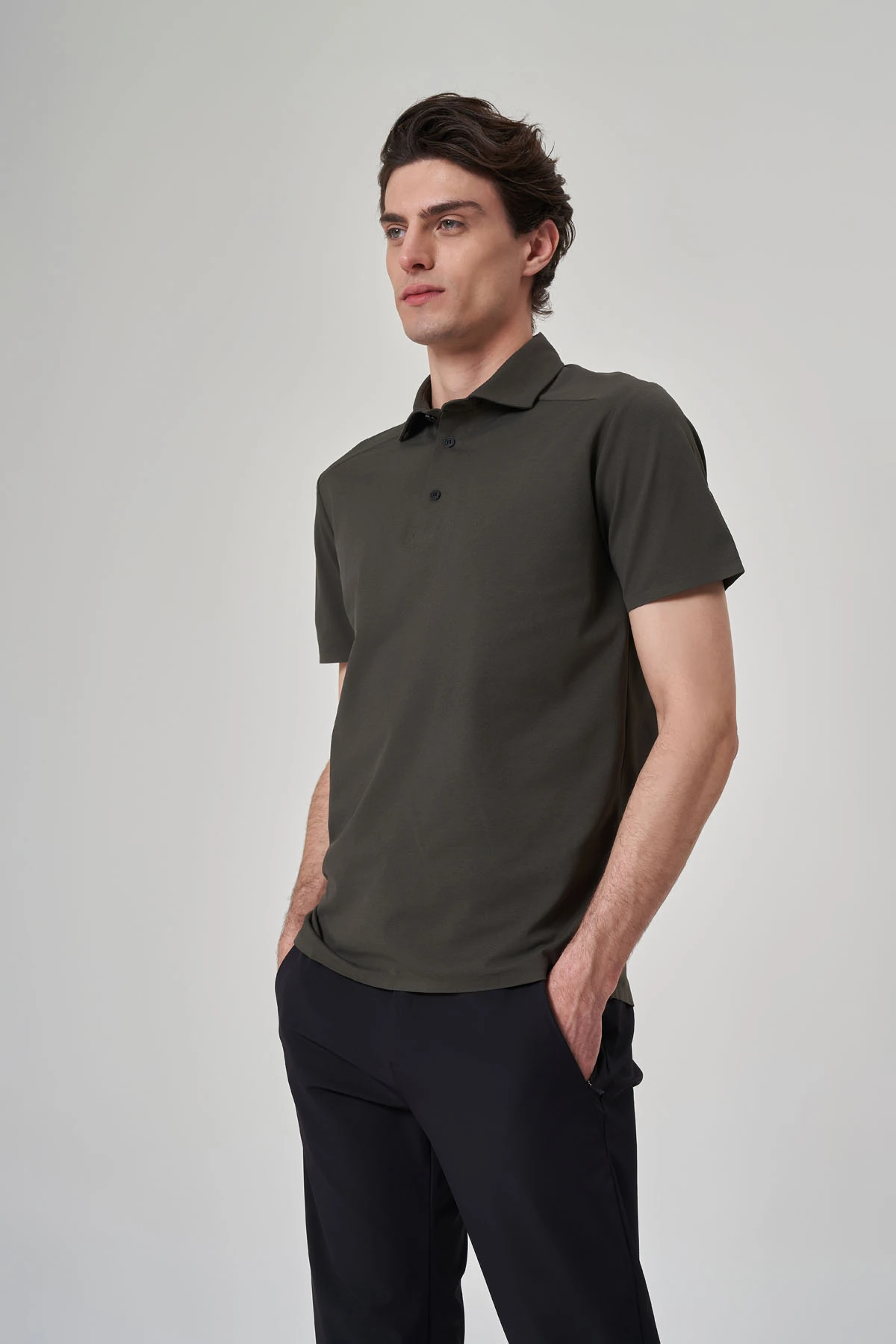 EXUMA POLO YAKA T-SHIRT 1412034 - 801-KHAKI