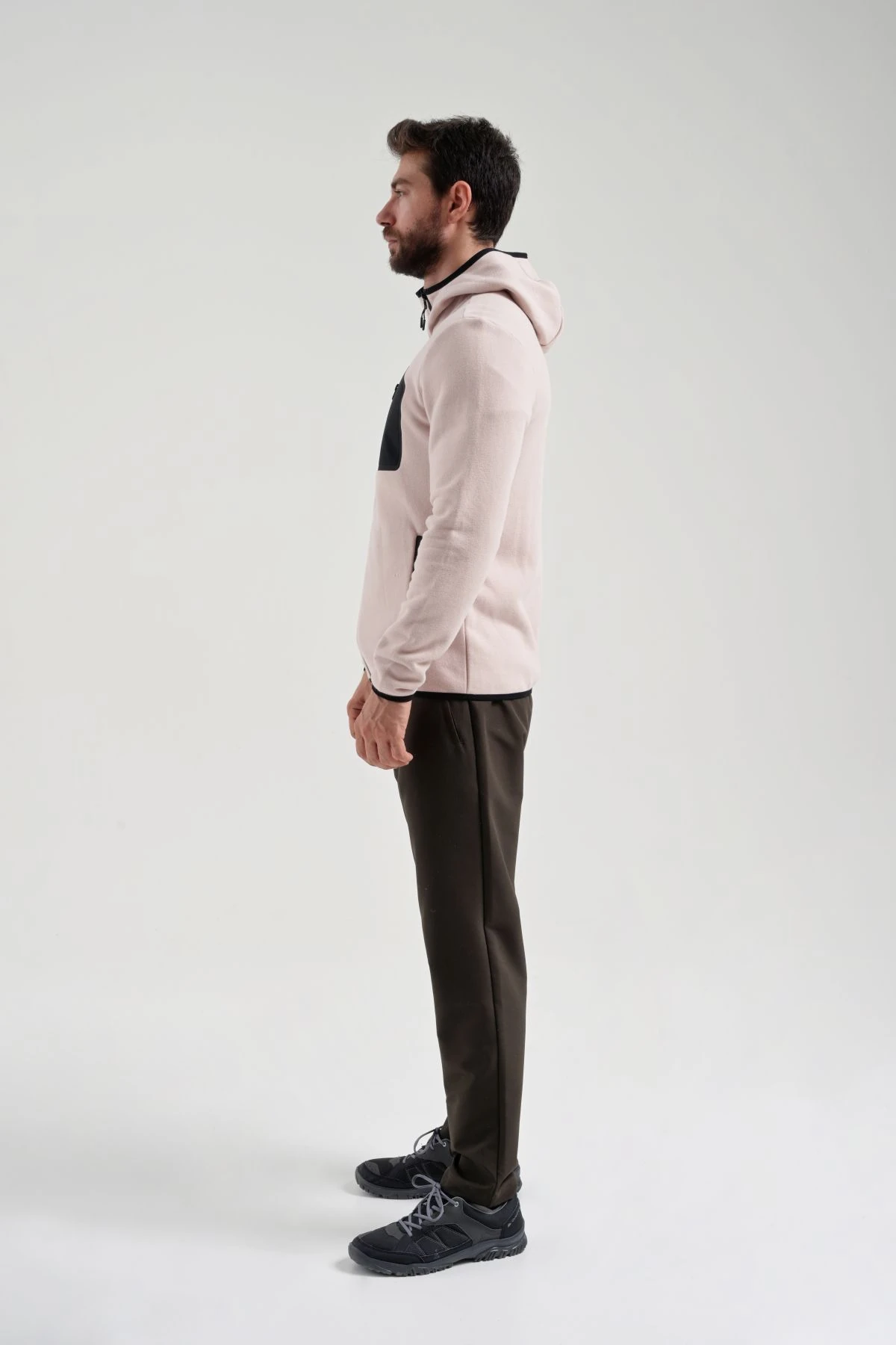 EXUMA ERKEK TAM FERMUARLI SWEATSHIRT 2312250 - POWDER