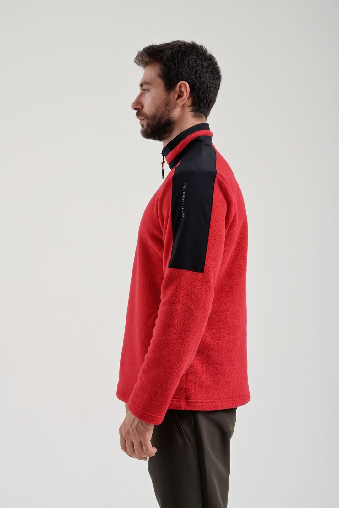EXUMA ERKEK YARIM FERMUARLI POLAR 2412004 - 657-RED