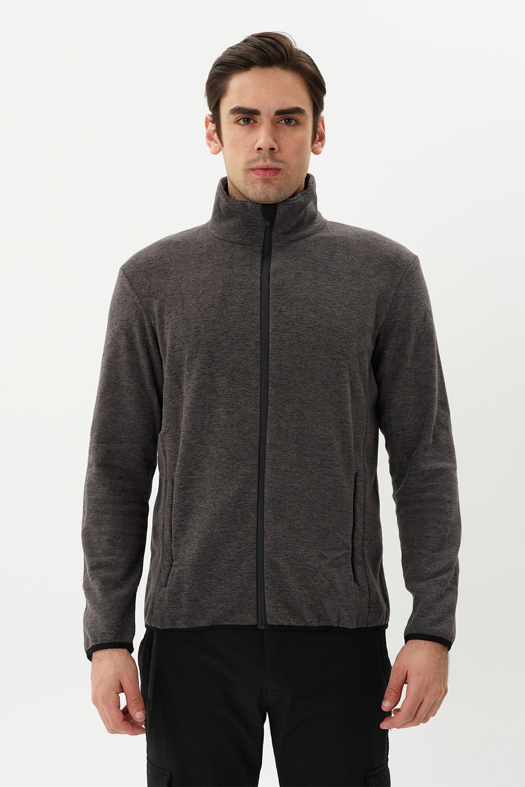 EXUMA ERKEK TAM FERMUARLI POLAR 2112126 - GREY