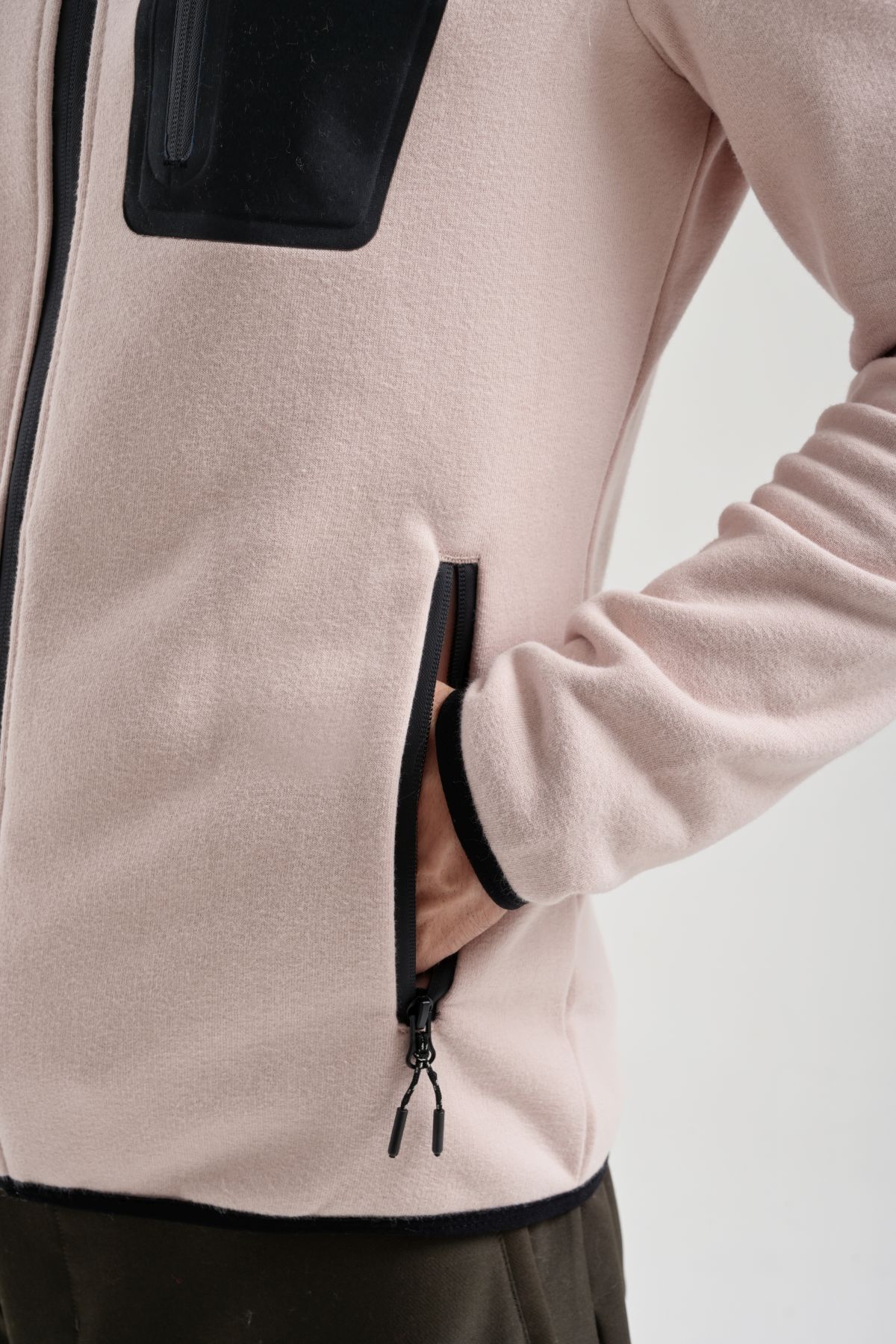 EXUMA ERKEK TAM FERMUARLI SWEATSHIRT 2312250 - POWDER