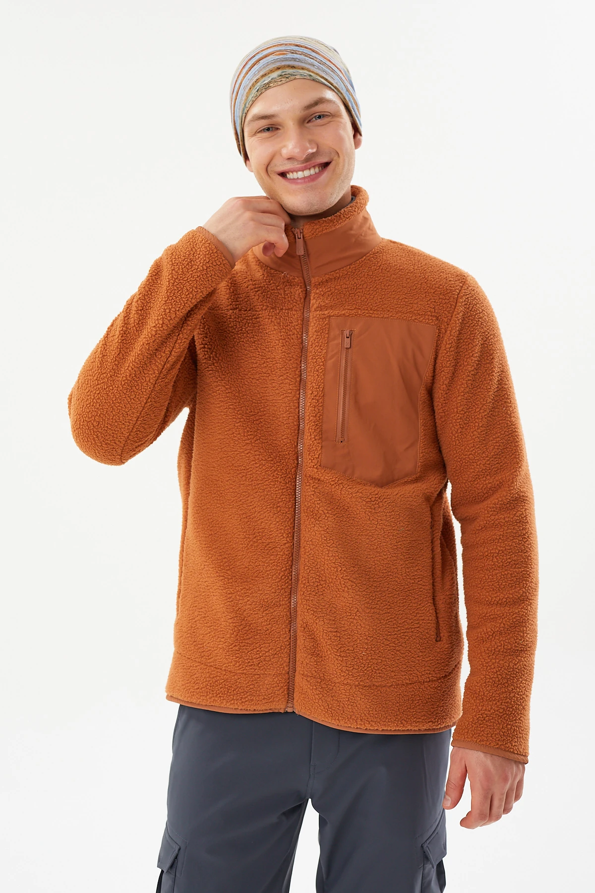 EXUMA ERKEK PELUŞ POLAR 2411149 - TUĞLA