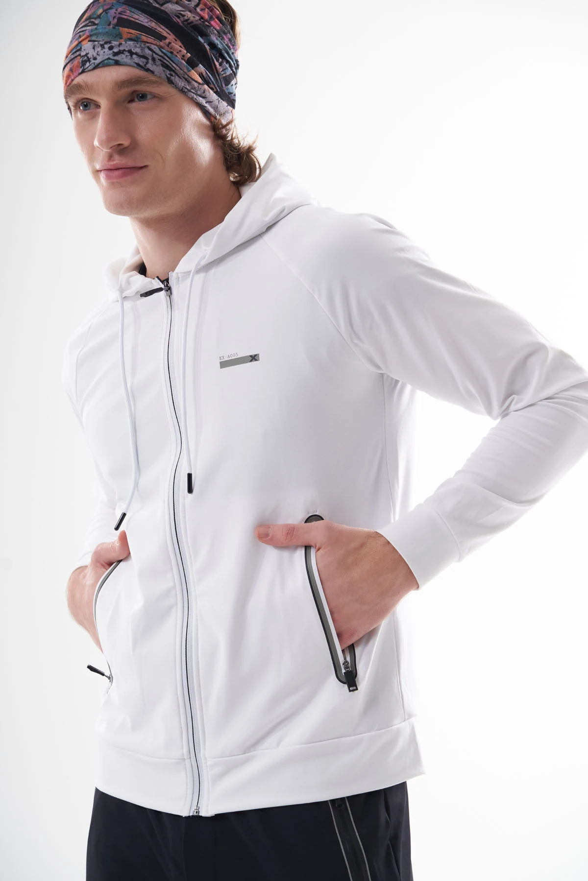 EXUMA ERKEK TAM FERMUARLI SWEATSHIRT 1312083 - WHITE