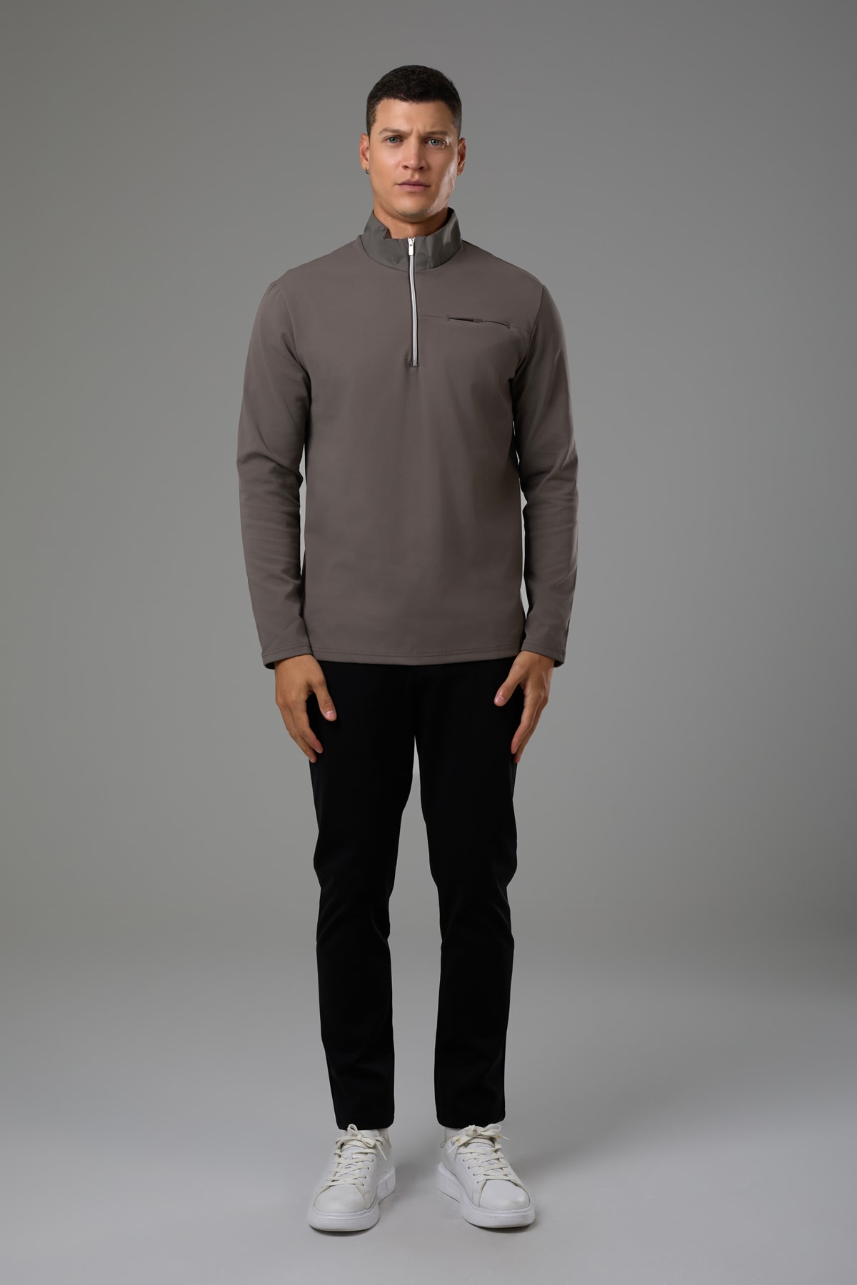 EXUMA ERKEK BALIKÇI YAKA SWEATSHIRT 2512001
