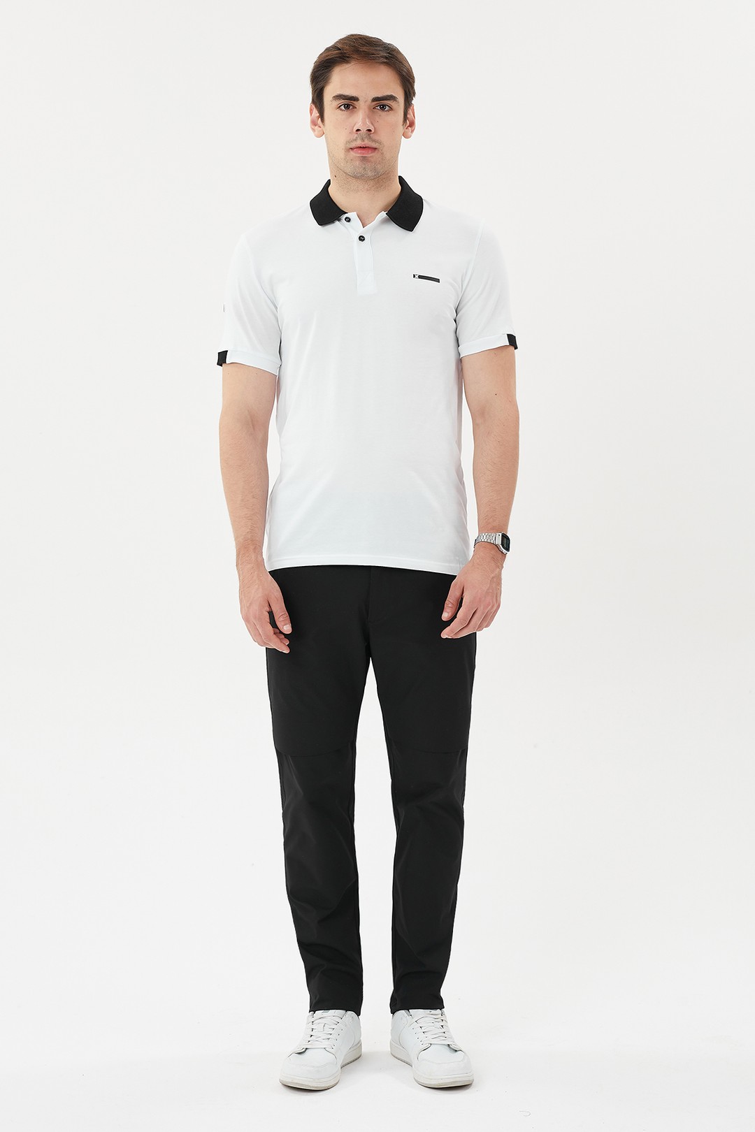 EXUMA ERKEK POLO YAKA T-SHIRT 1412036 - WHITE