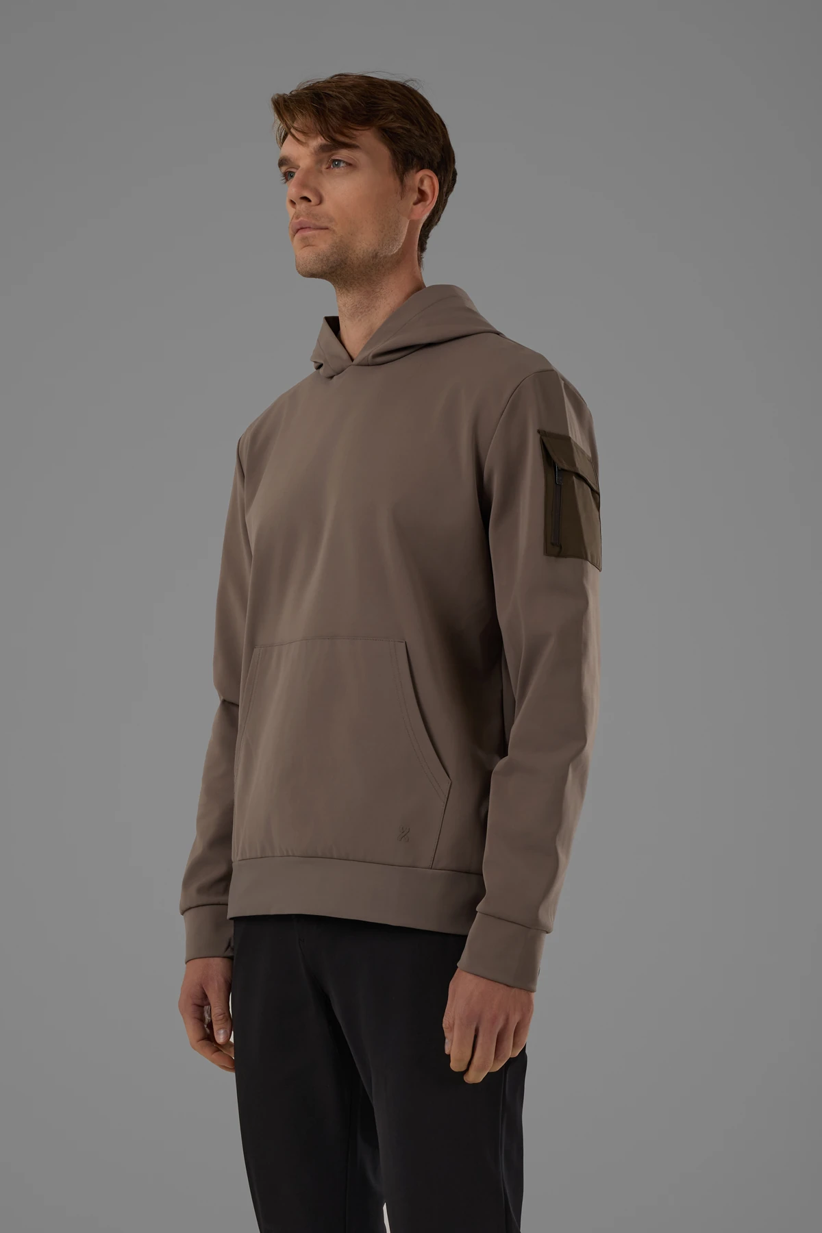 EXUMA ERKEK KAPÜŞONLU SWEATSHIRT 2519007 - VIZON