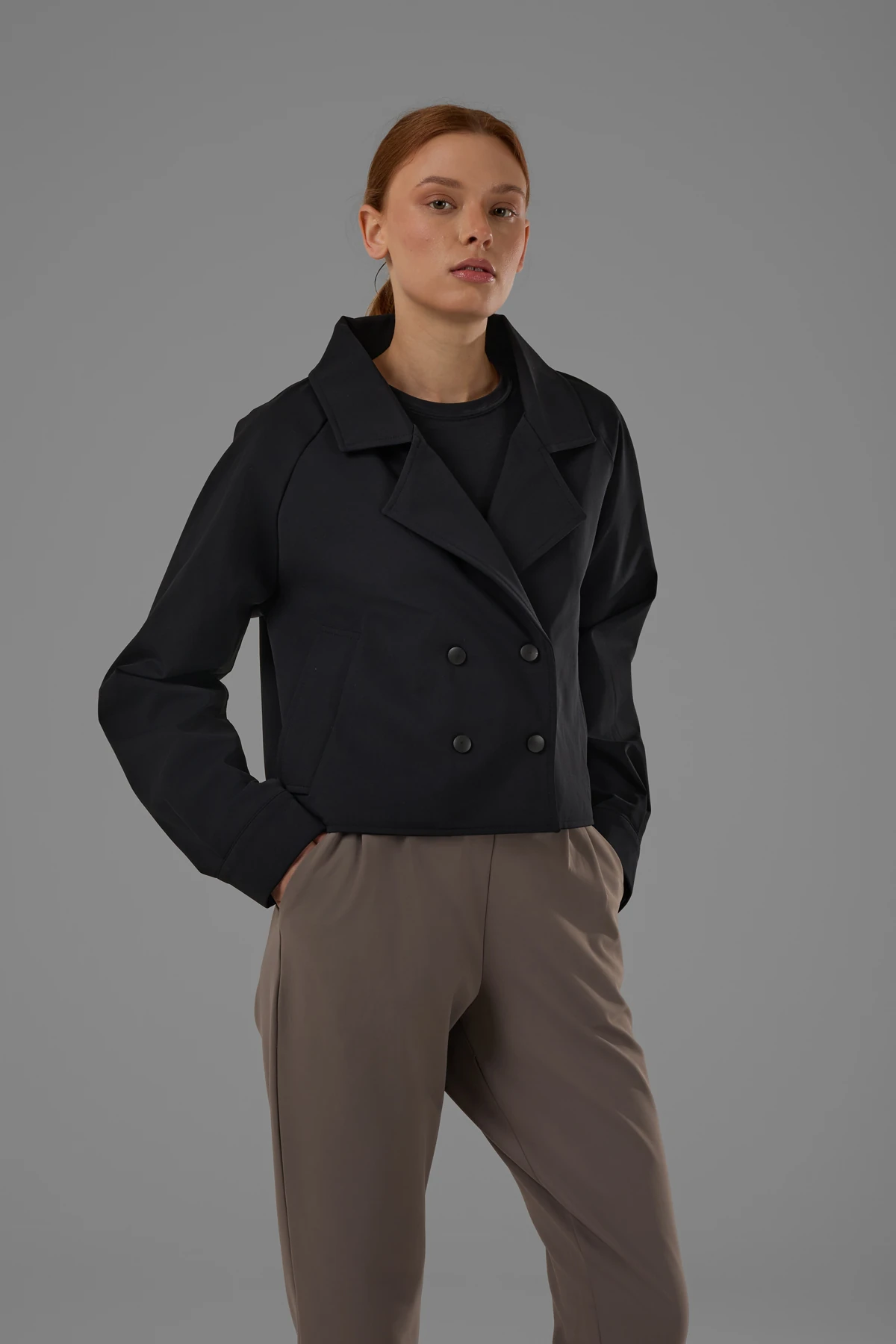 EXUMA KADIN CEKET 2529183 - Siyah