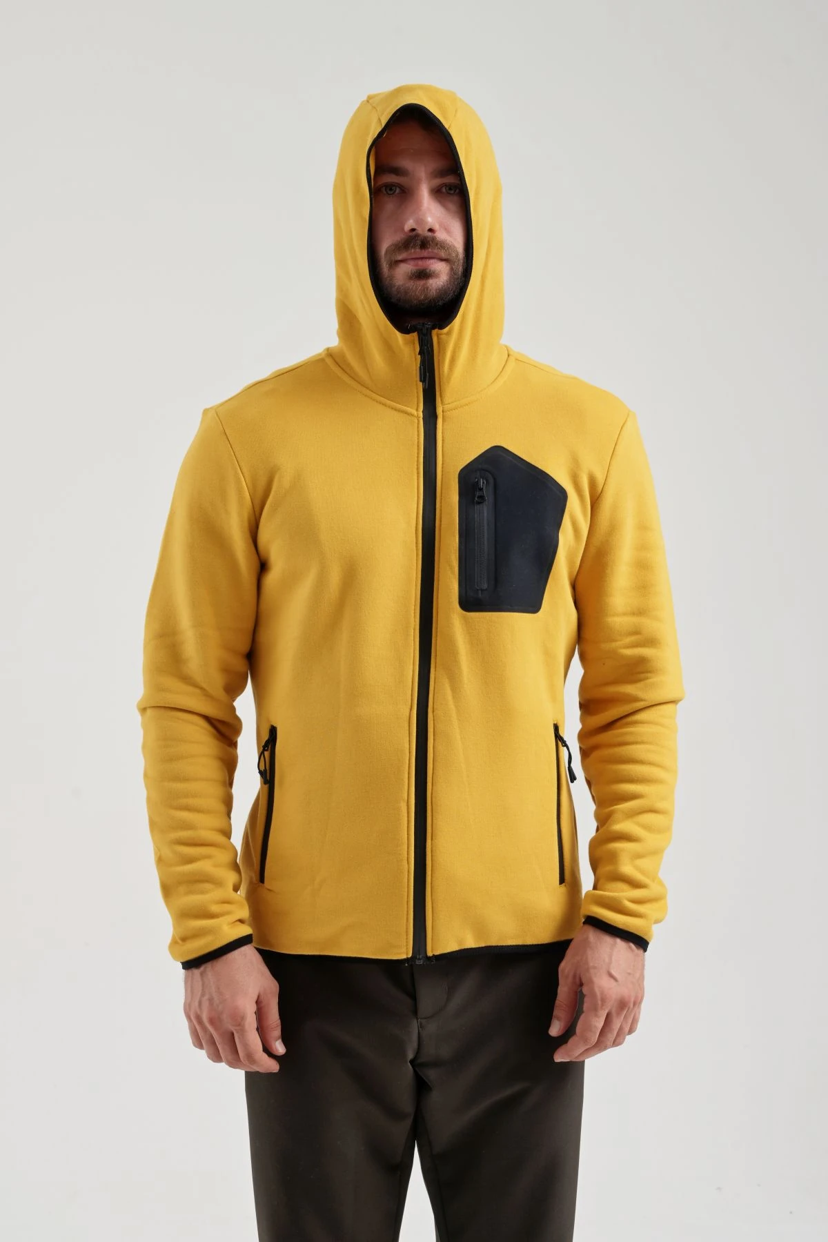 EXUMA ERKEK TAM FERMUARLI SWEATSHIRT 2312250 - 810-CAMEL