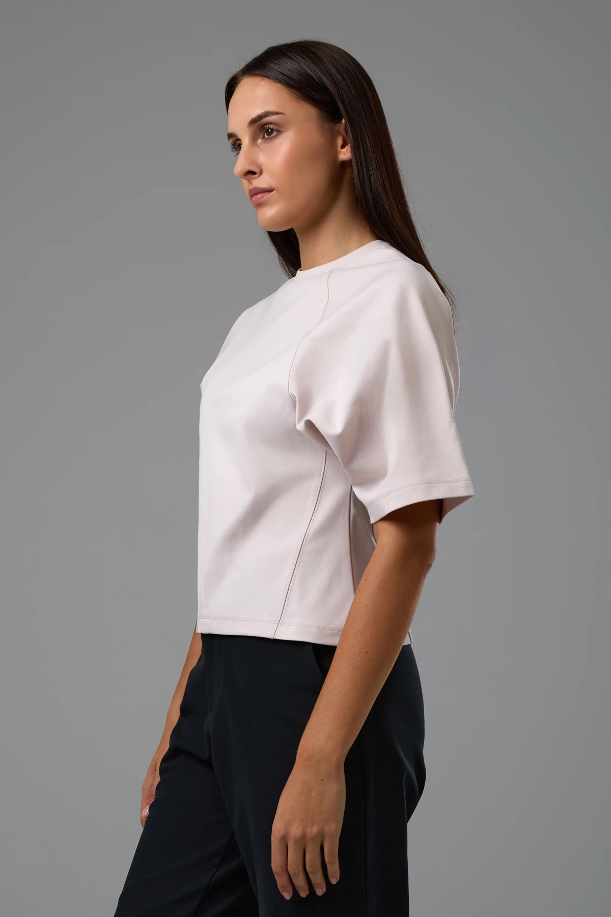 EXUMA KADIN T-SHIRT 2522159 - PUDRA