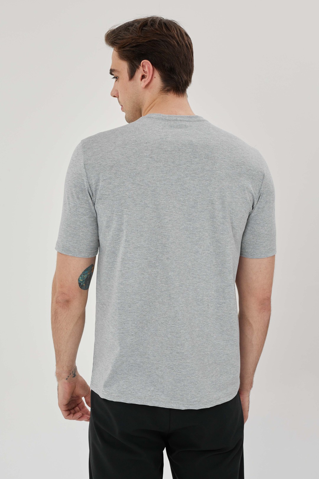 EXUMA ERKEK BASKILI T-SHIRT 1412063 - GREY