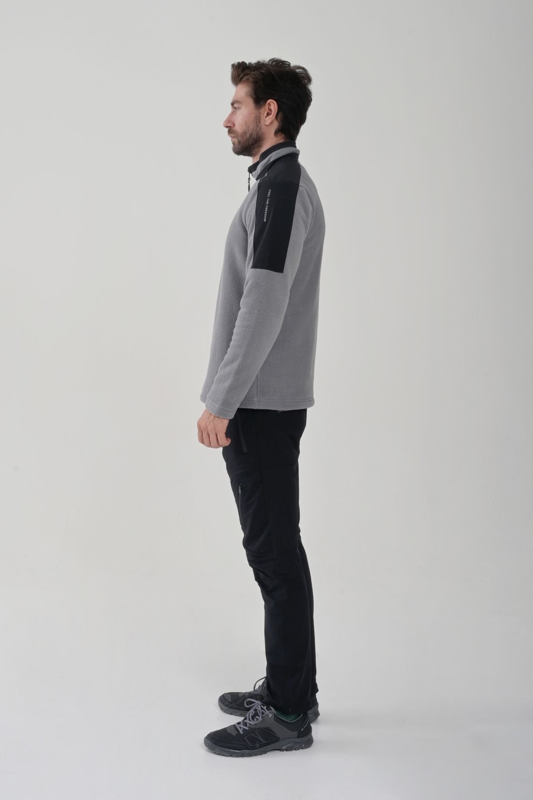 EXUMA ERKEK YARIM FERMUARLI POLAR 2412004 - GREY