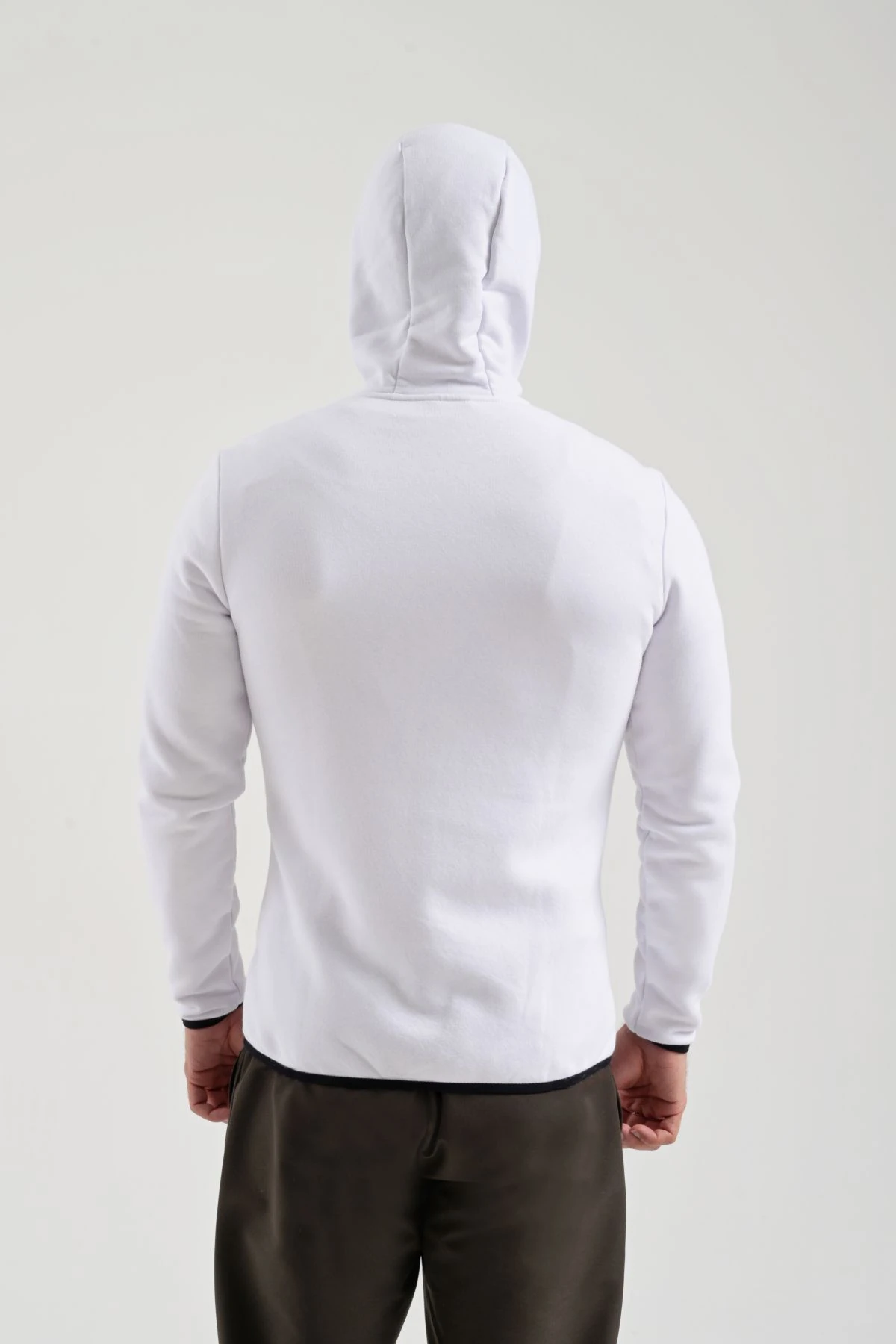 EXUMA ERKEK TAM FERMUARLI SWEATSHIRT 2312250 - WHITE