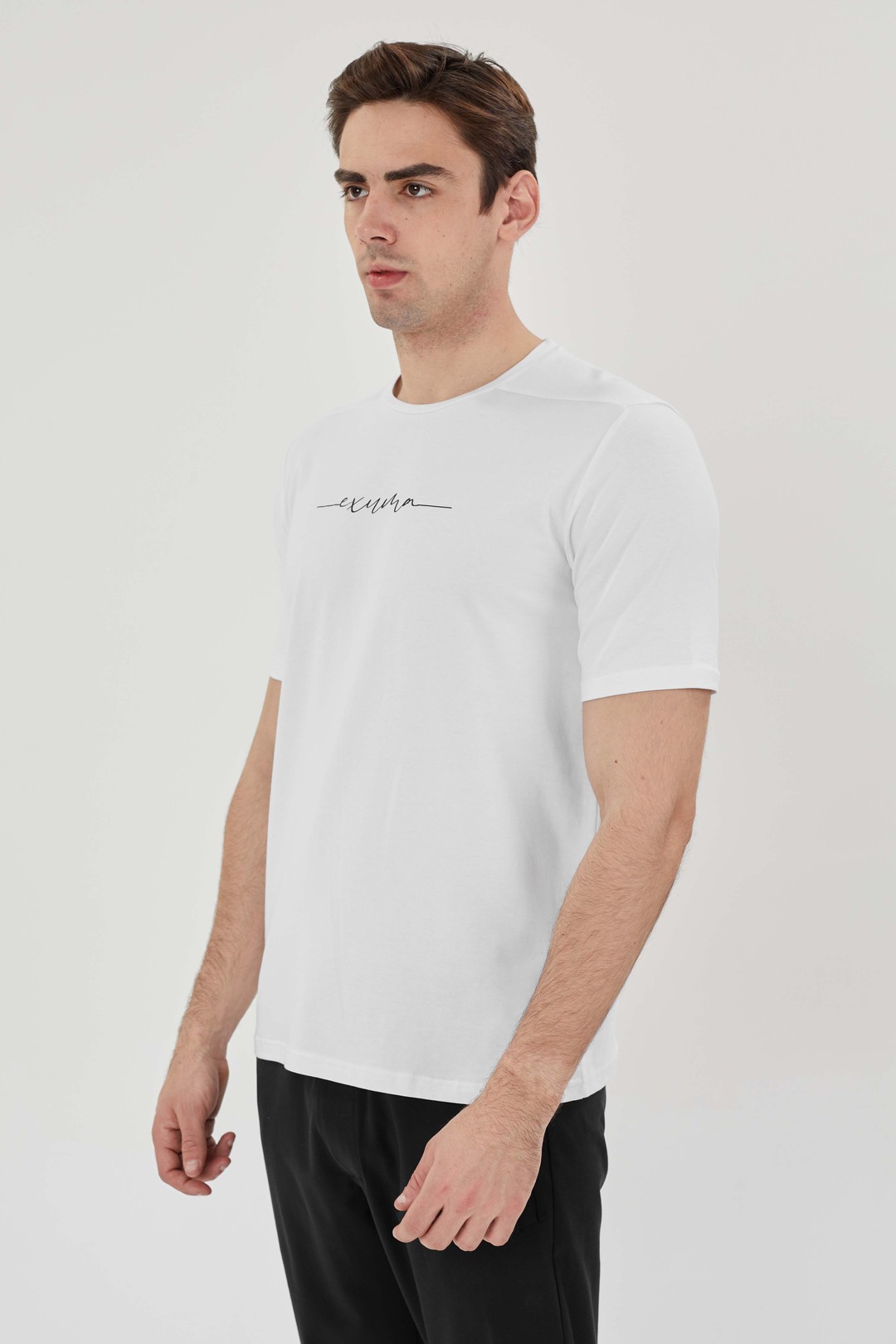 EXUMA ERKEK BASKILI T-SHIRT 1412038 - WHITE