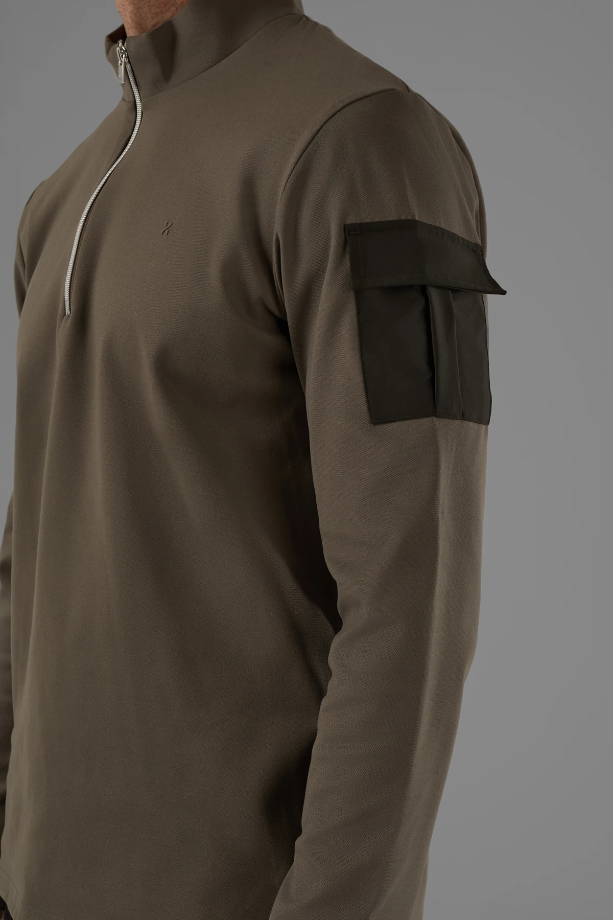 EXUMA ERKEK KAYIKÇI YAKA SWEATSHIRT 2519009 - Yeşil