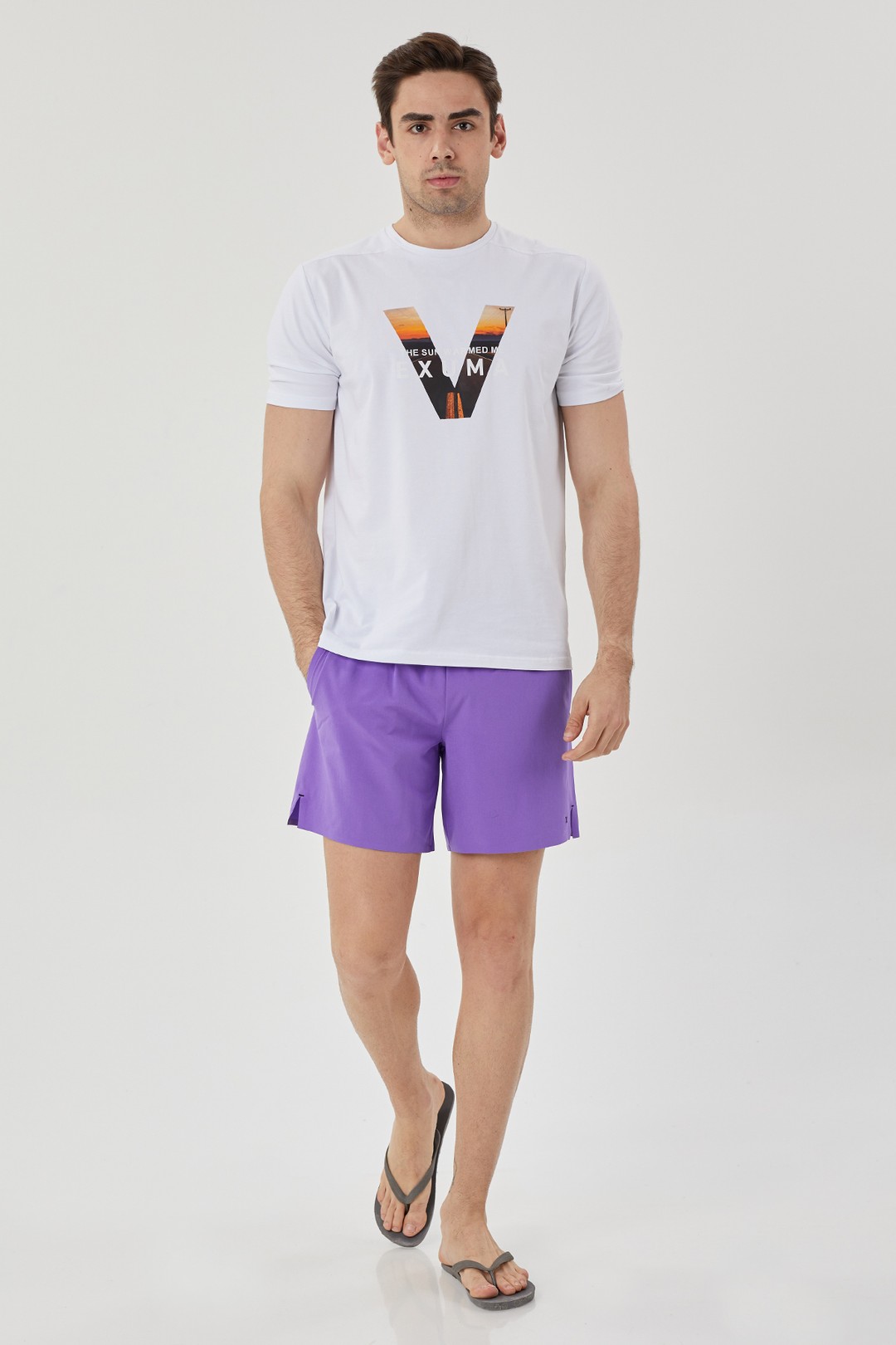 EXUMA ERKEK DENİZ ŞORTU 1315023 - PURPLE