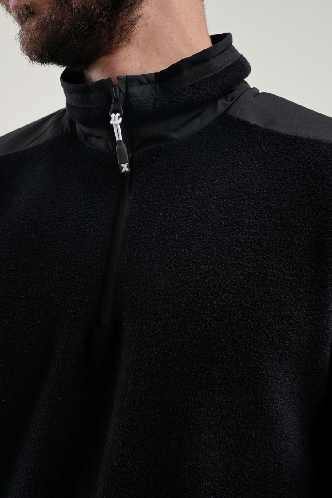 EXUMA ERKEK YARIM FERMUARLI POLAR 2412004 - 010-BLACK