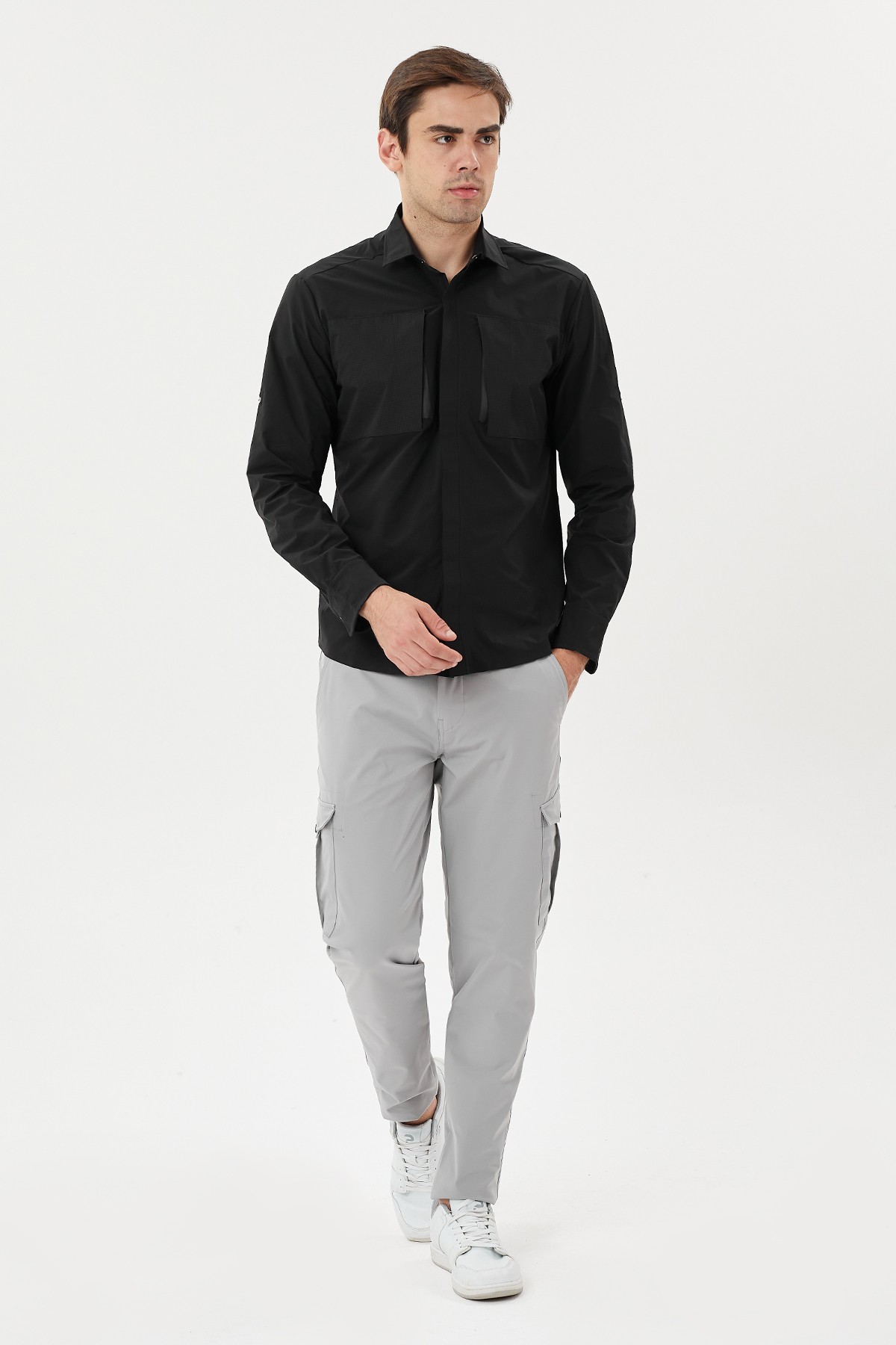 EXUMA UZUN KOLLU OUTDOOR GÖMLEK 1417018 - 010-BLACK