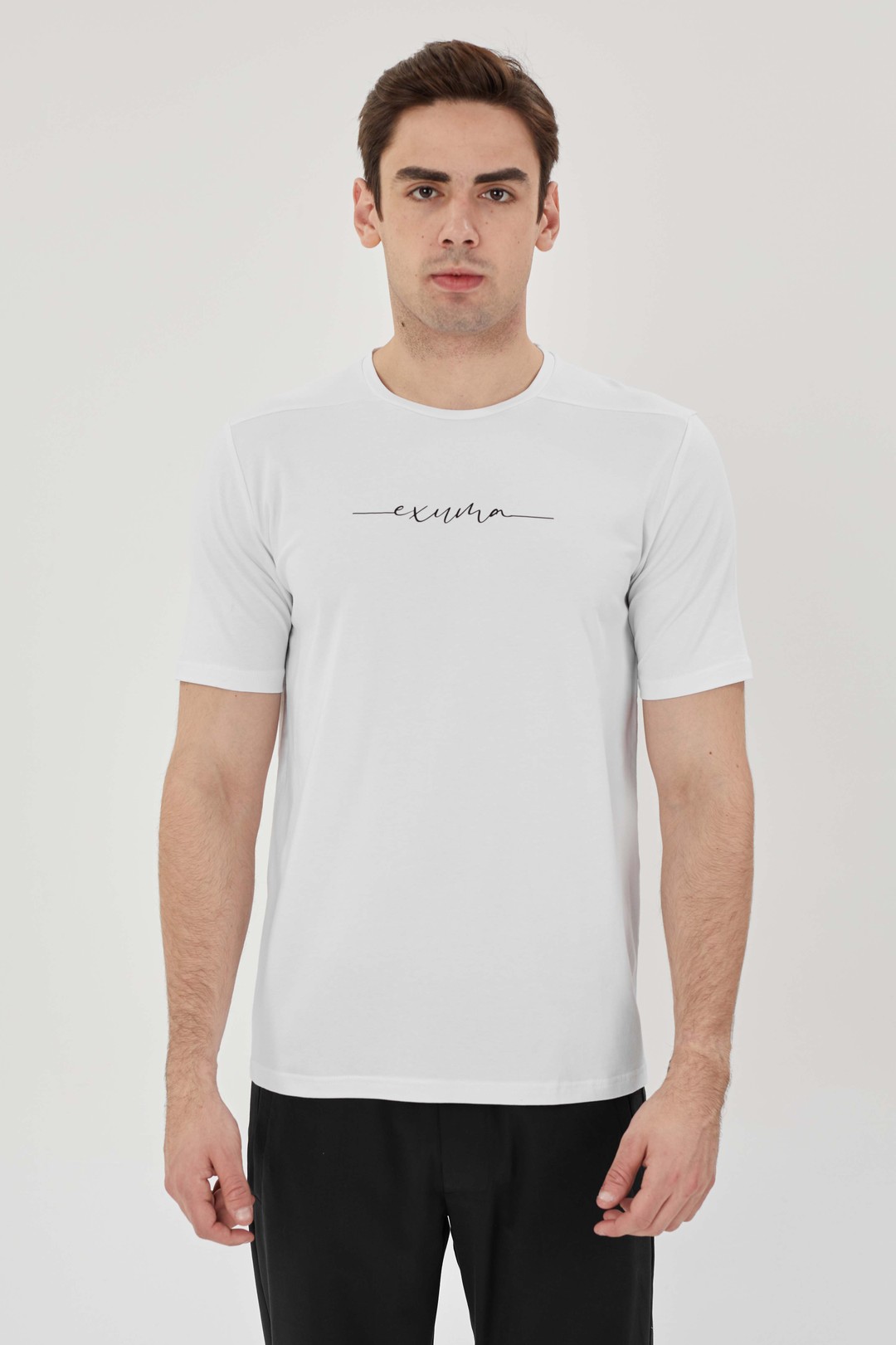 EXUMA ERKEK BASKILI T-SHIRT 1412038 - WHITE