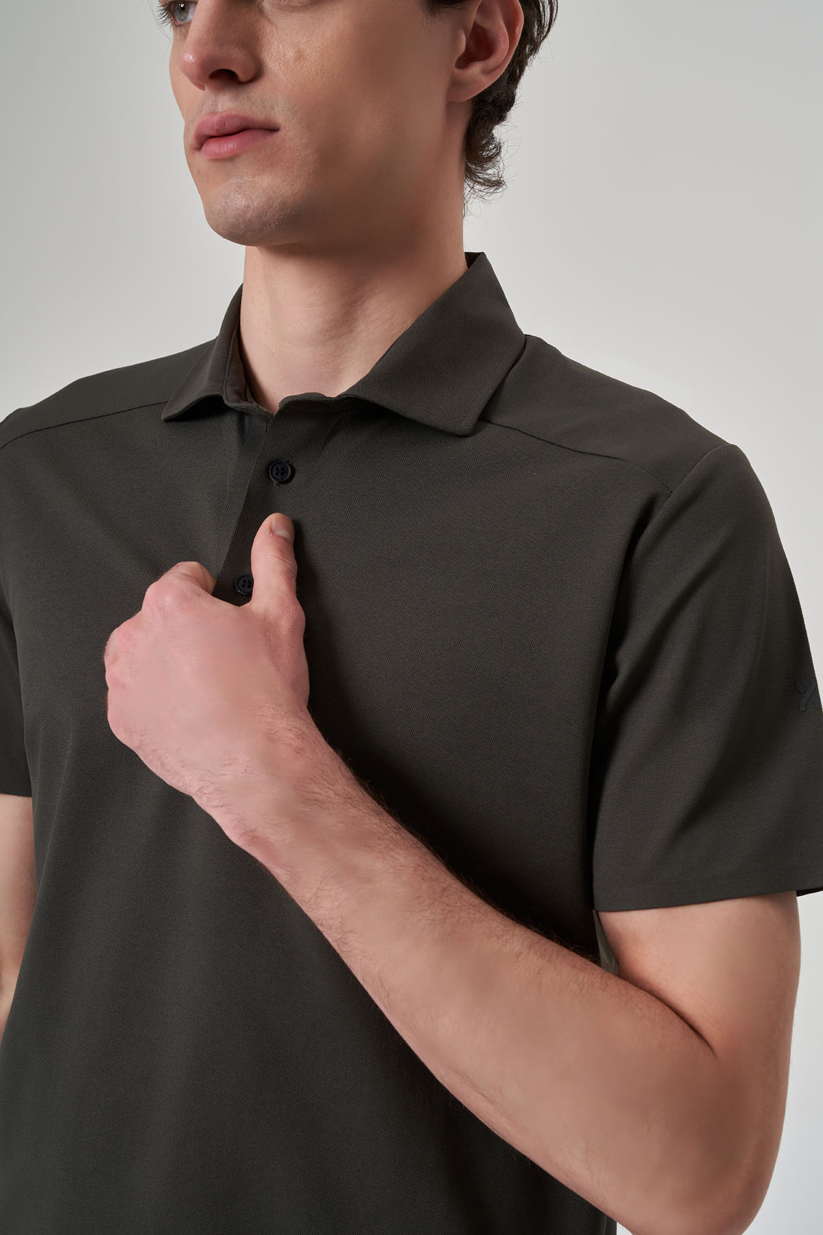 EXUMA POLO YAKA T-SHIRT 1412034 - 801-KHAKI