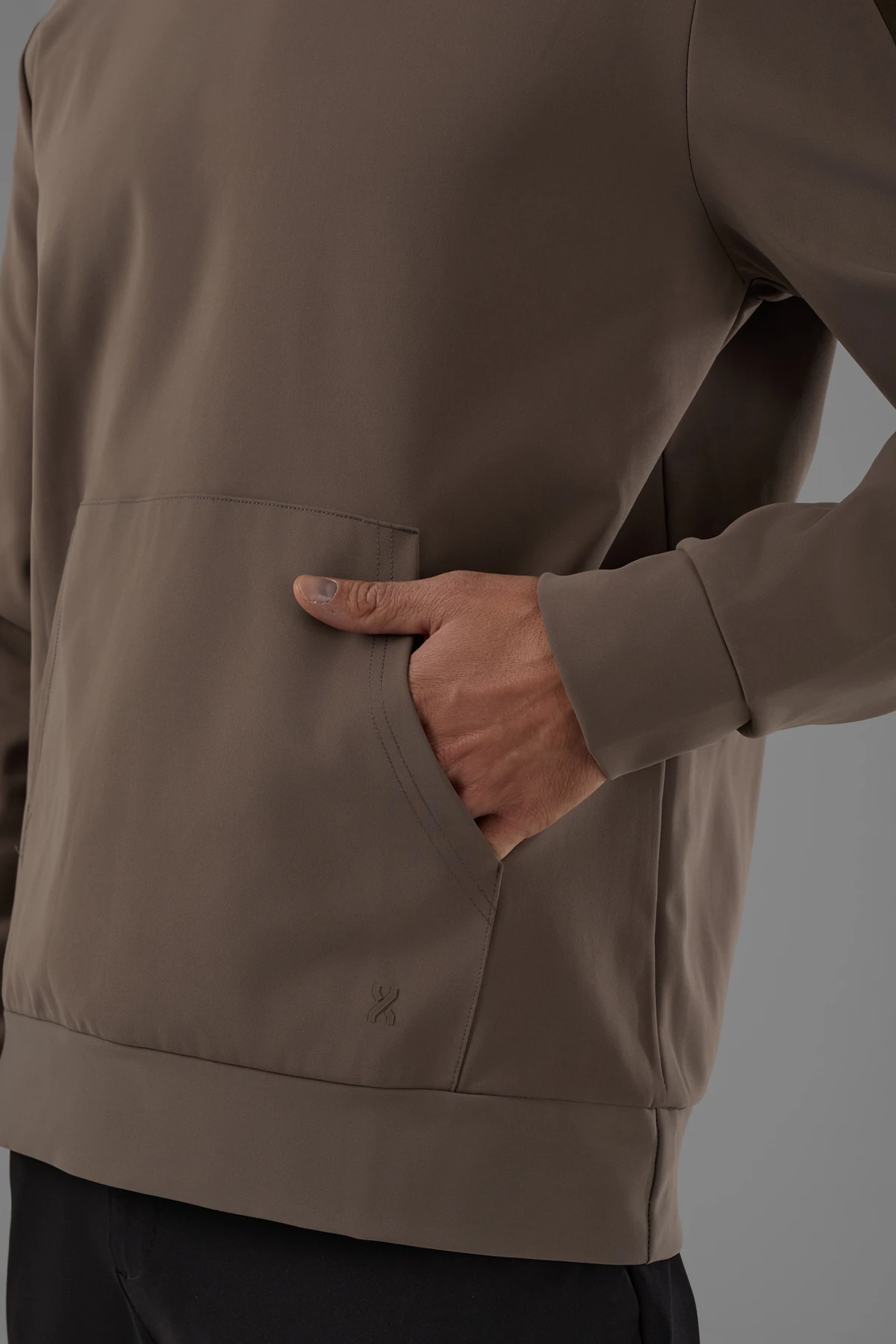 EXUMA ERKEK KAPÜŞONLU SWEATSHIRT 2519007 - VIZON