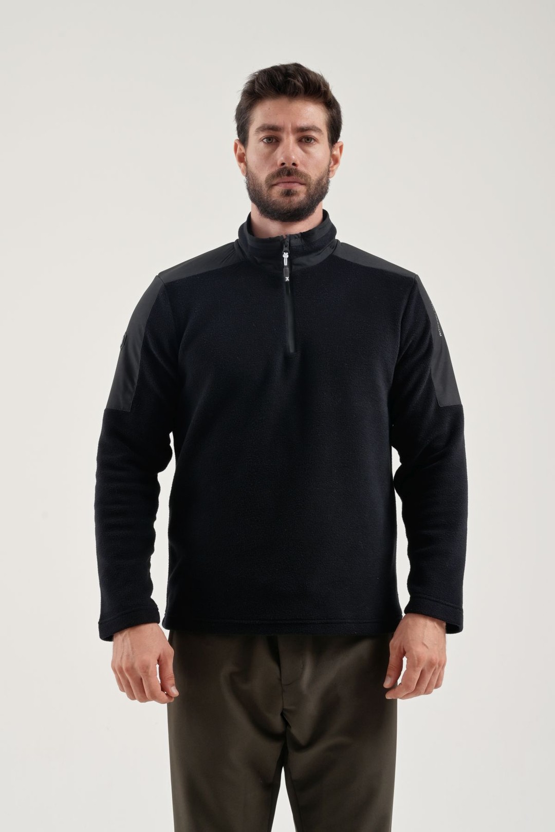 EXUMA ERKEK YARIM FERMUARLI POLAR 2412004 - 010-BLACK