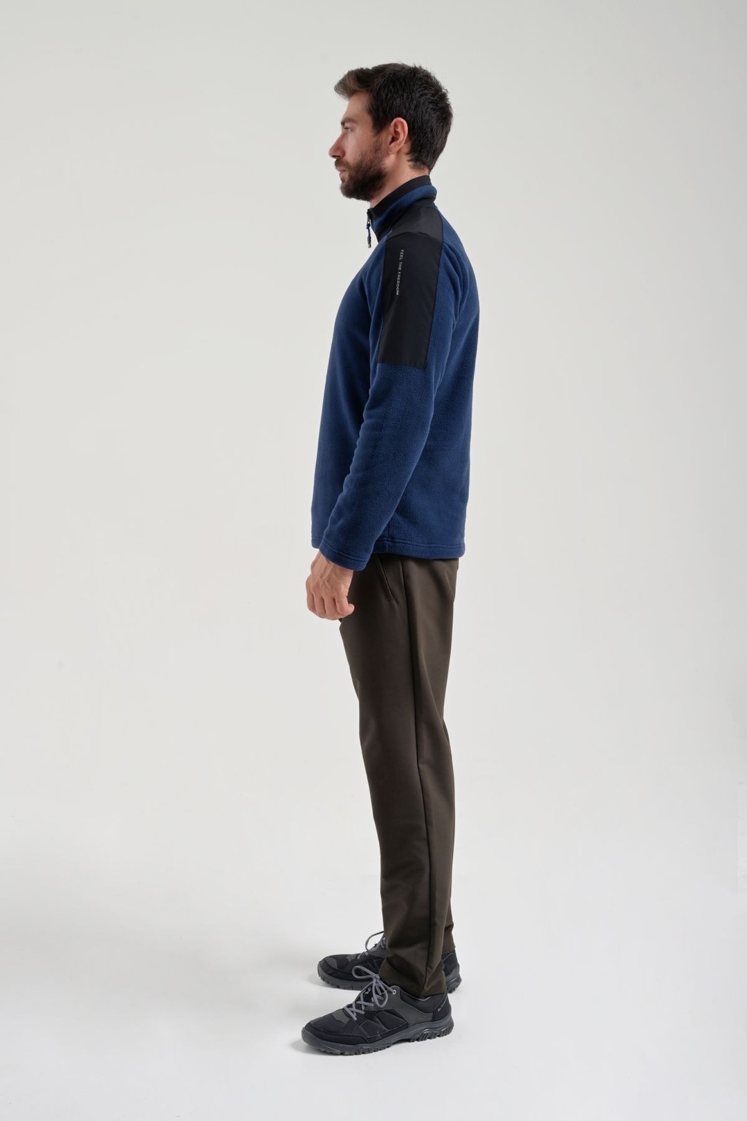 EXUMA ERKEK YARIM FERMUARLI POLAR 2412004 - 411-M.NIGHT BLUE