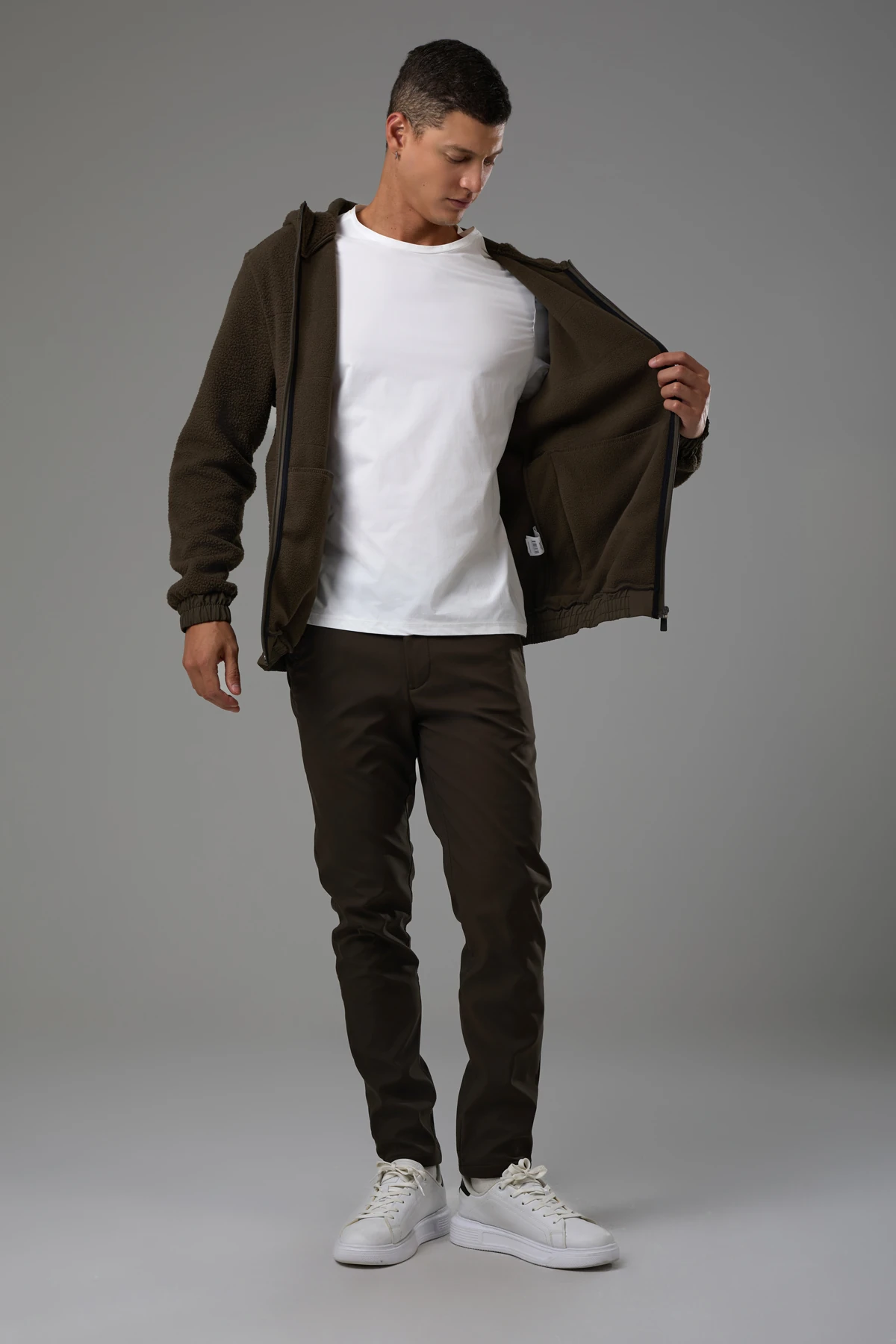 EXUMA ERKEK PELUŞ POLAR 2511199 - KAHVERENGİ