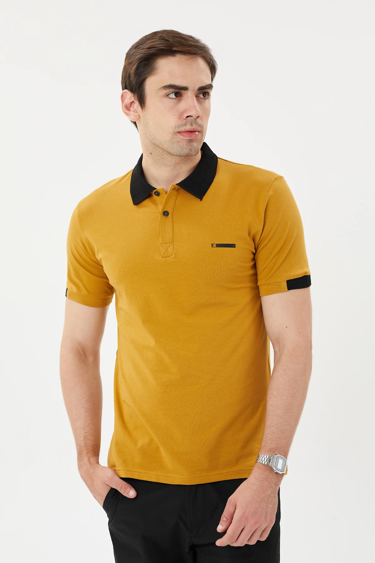 EXUMA ERKEK POLO YAKA T-SHIRT 1412036 - 738-HARDAL