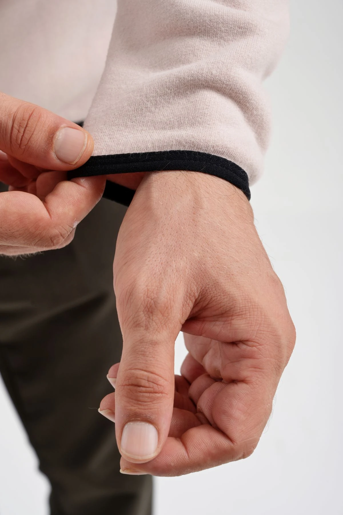 EXUMA ERKEK TAM FERMUARLI SWEATSHIRT 2312250 - POWDER