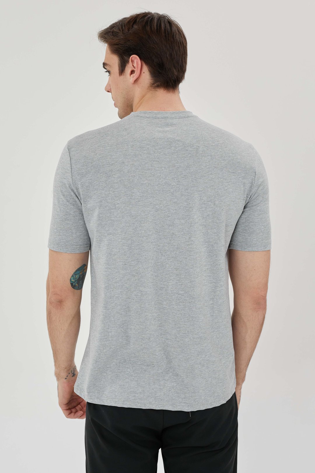 EXUMA ERKEK BASKILI T-SHIRT 1412058 - GREY