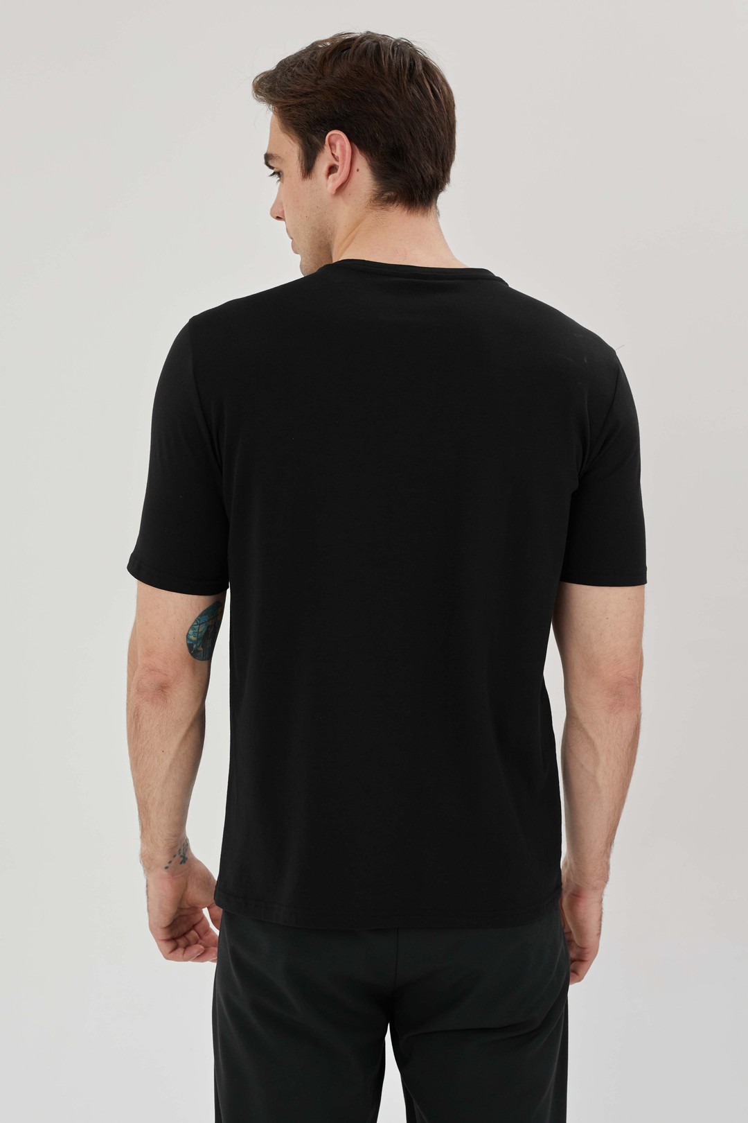 EXUMA ERKEK BASKILI T-SHIRT 1412044 - 010-BLACK