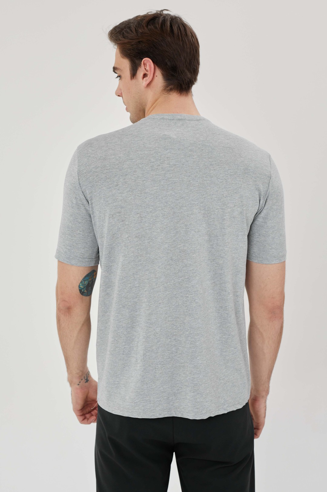 EXUMA ERKEK BASKILI T-SHIRT 1412049 - GREY