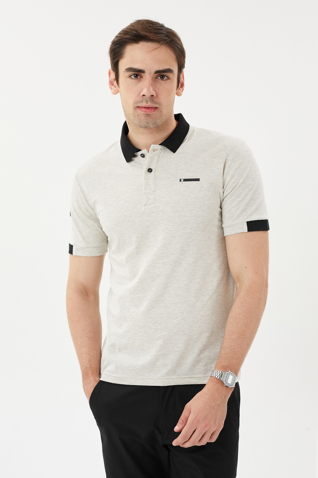 EXUMA ERKEK POLO YAKA T-SHIRT 1412036 - GREY