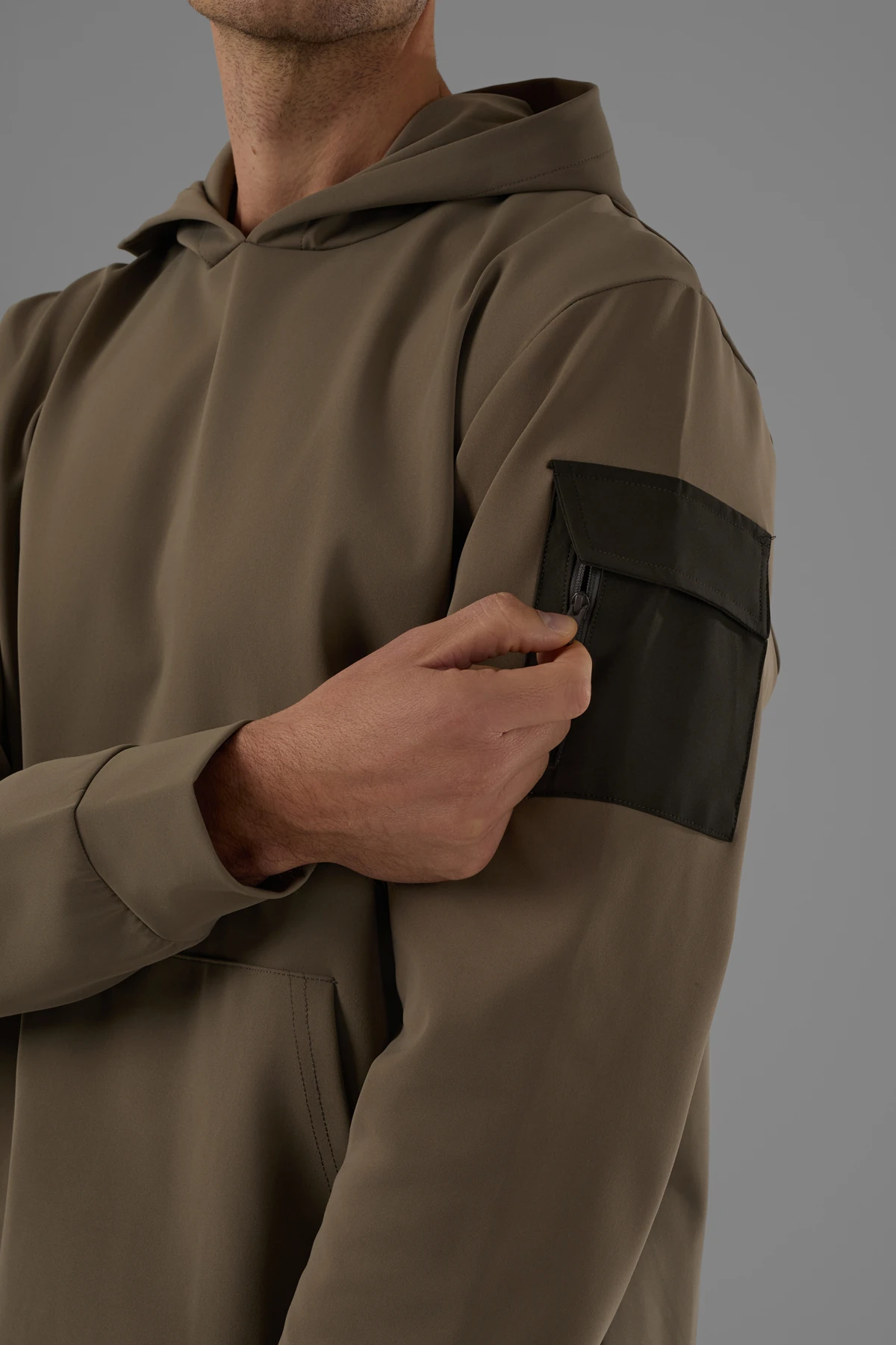 EXUMA ERKEK KAPÜŞONLU SWEATSHIRT 2519007 - Yeşil