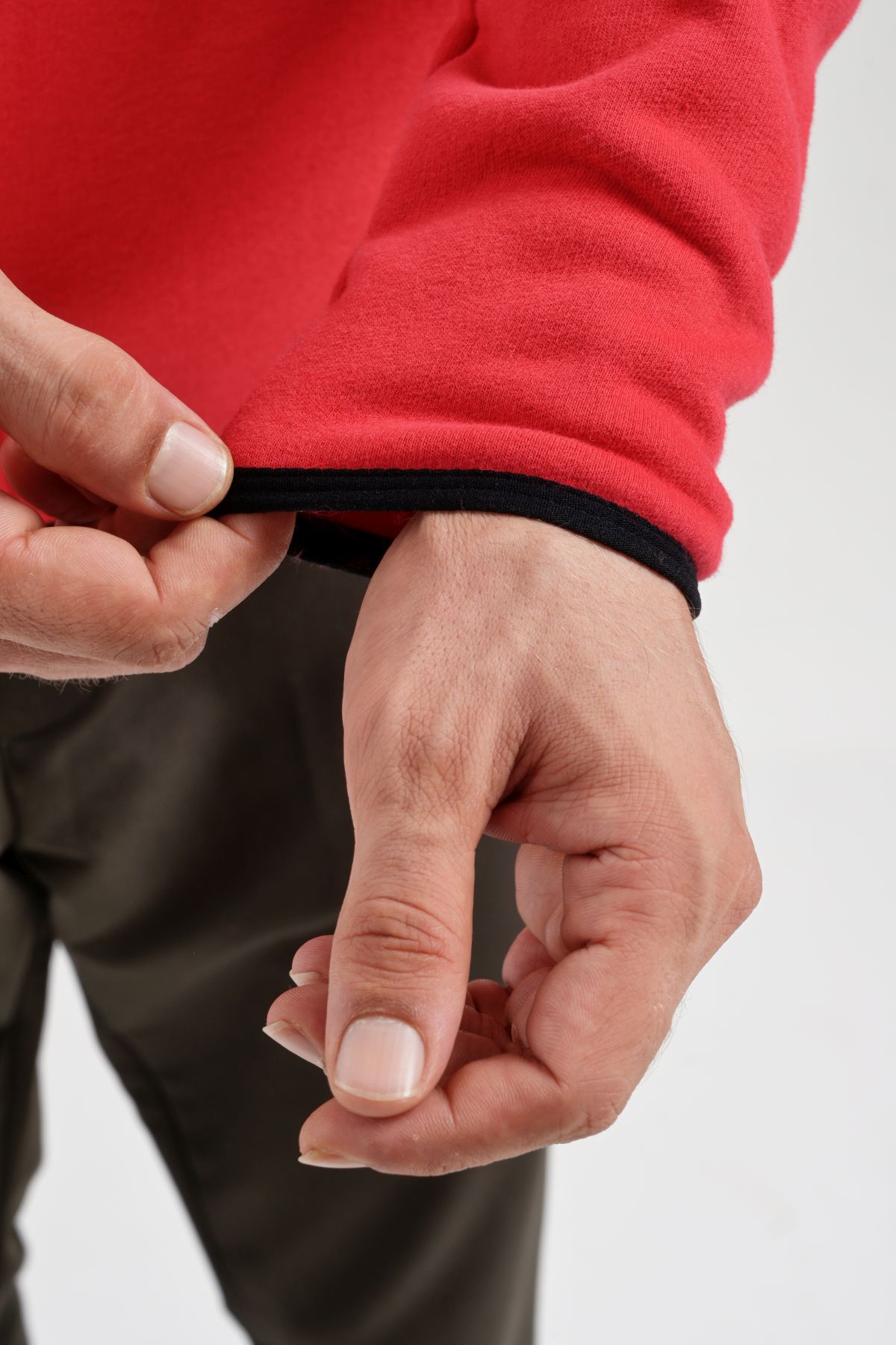 EXUMA ERKEK TAM FERMUARLI SWEATSHIRT 2312250 - 657-RED