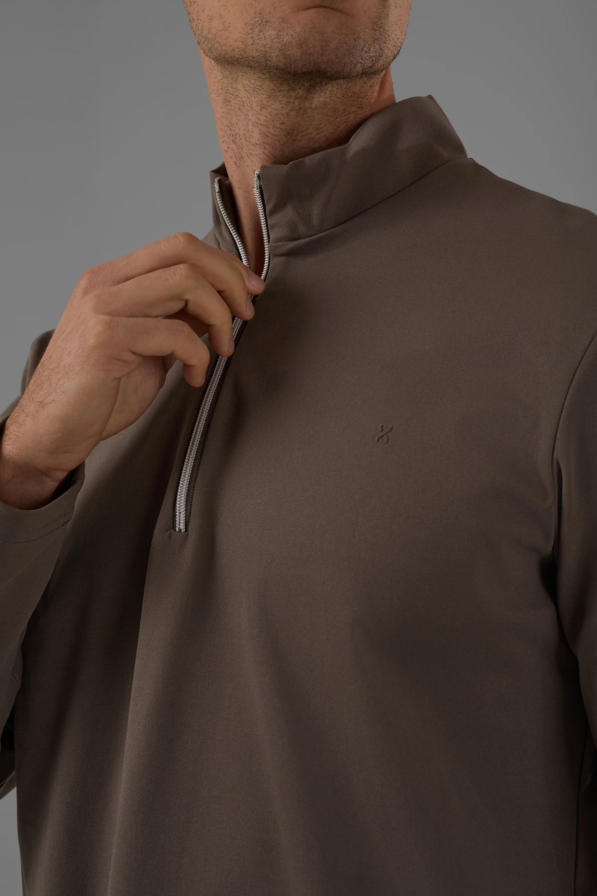 EXUMA ERKEK KAYIKÇI YAKA SWEATSHIRT 2519009 - VIZON