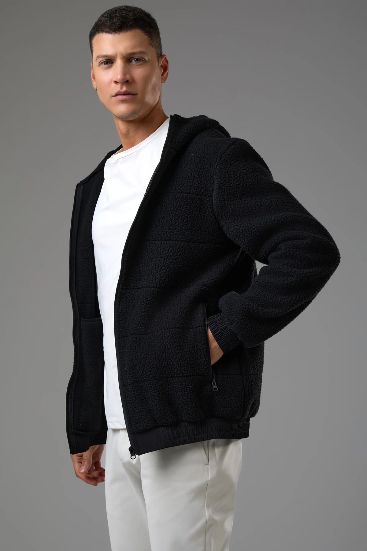 EXUMA ERKEK PELUŞ POLAR 2511199 - Siyah