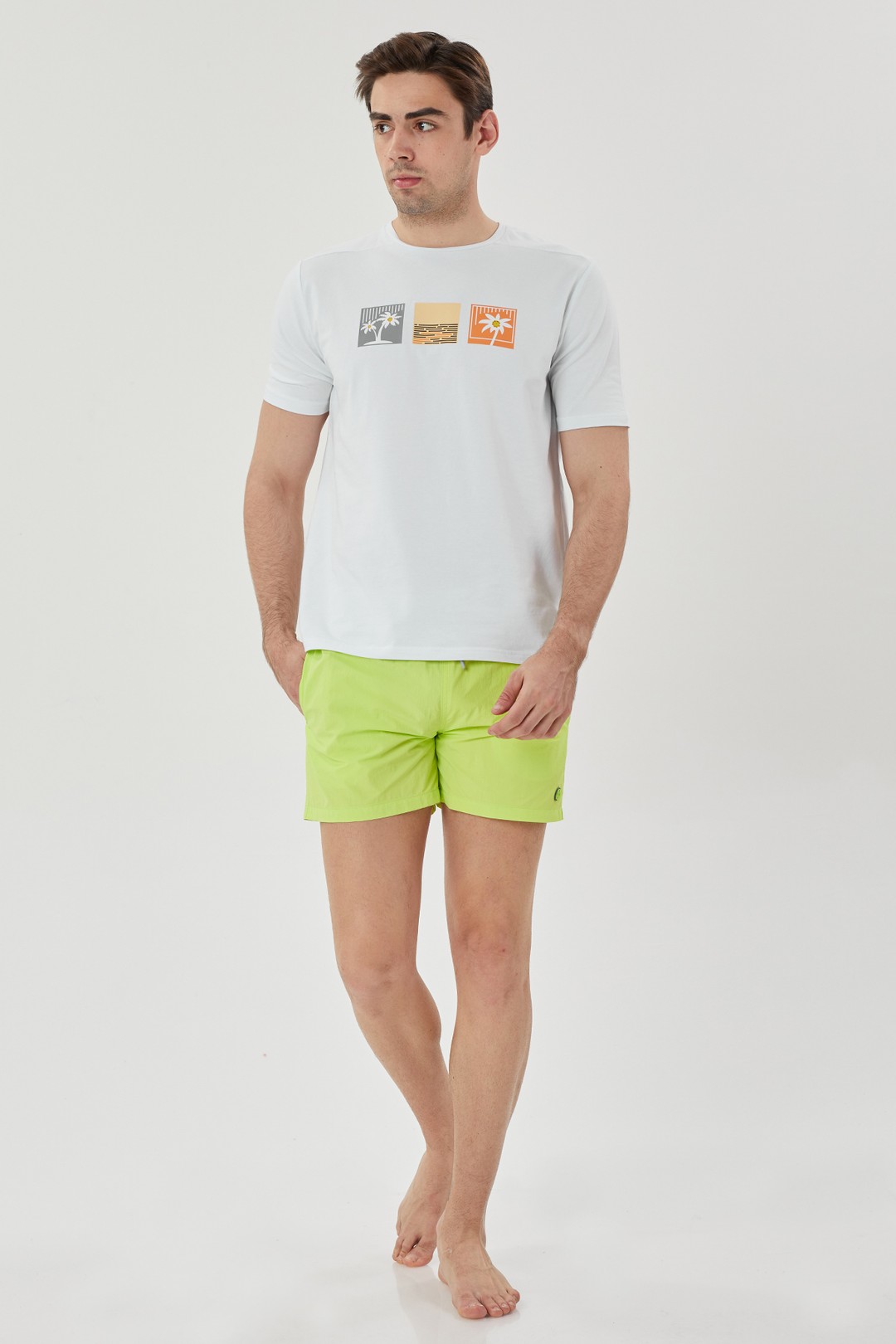 EXUMA ERKEK DENİZ ŞORTU 1315022 - 702-LIME