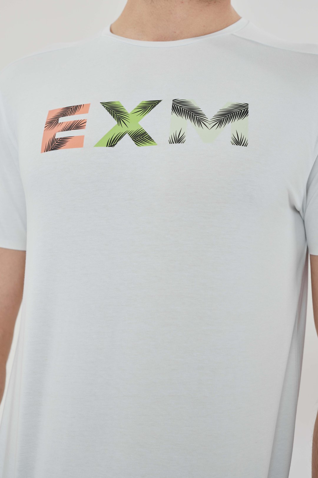 EXUMA ERKEK BASKILI T-SHIRT 1412063 - WHITE