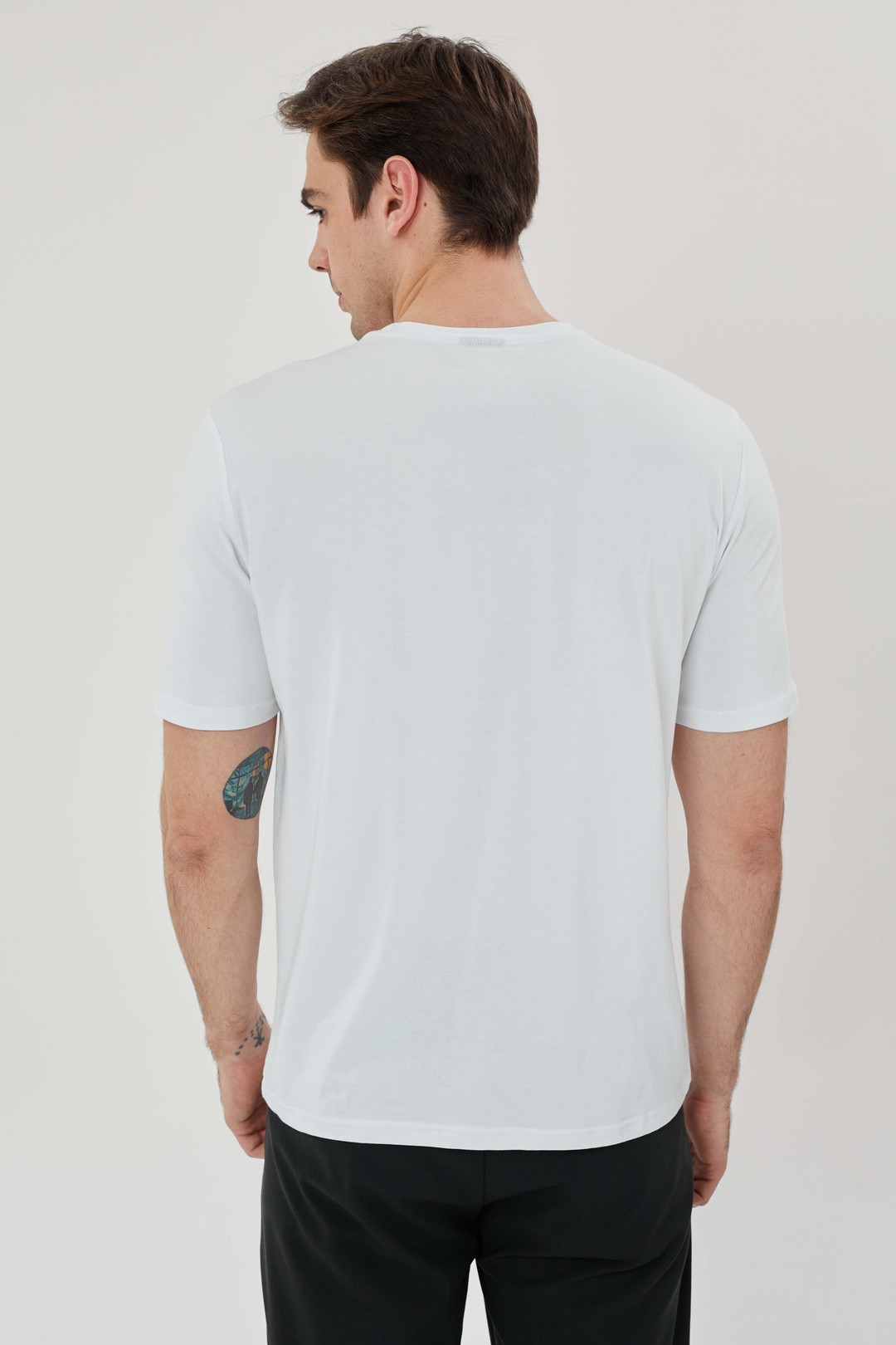 EXUMA ERKEK BASKILI T-SHIRT 1412049 - WHITE