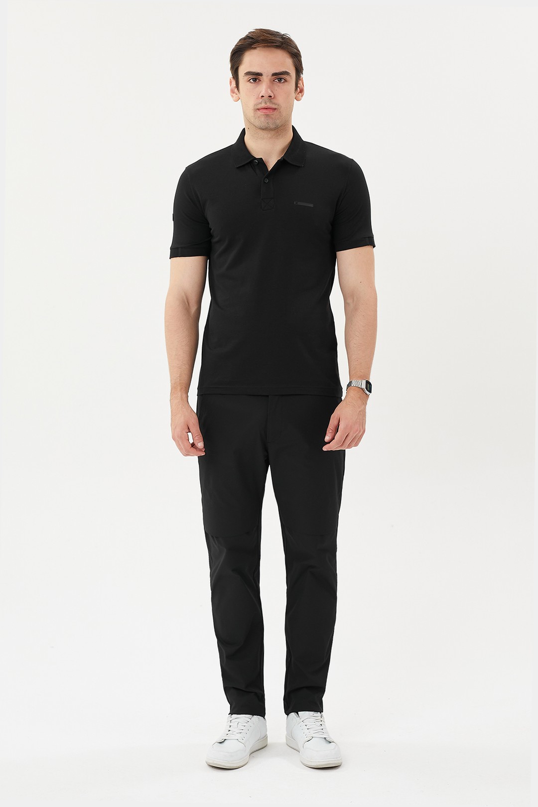 EXUMA ERKEK POLO YAKA T-SHIRT 1412036 - 010-BLACK