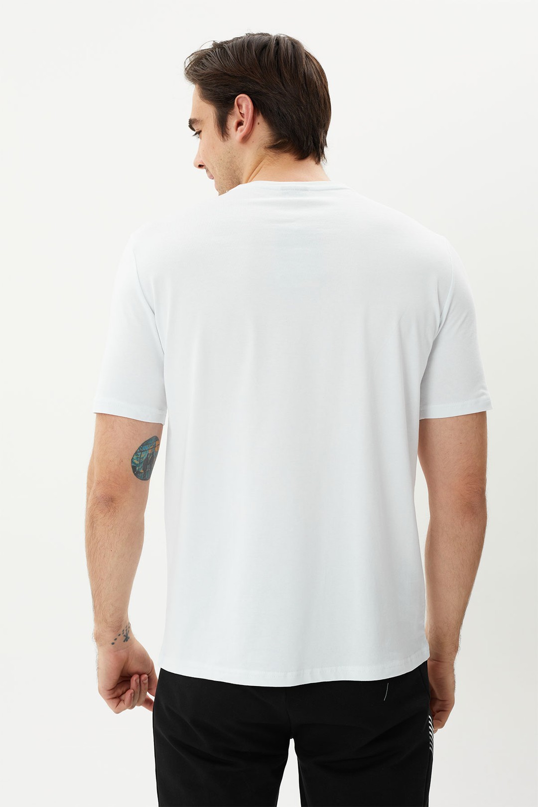 EXUMA ERKEK BASKILI T-SHIRT 1412072 - WHITE