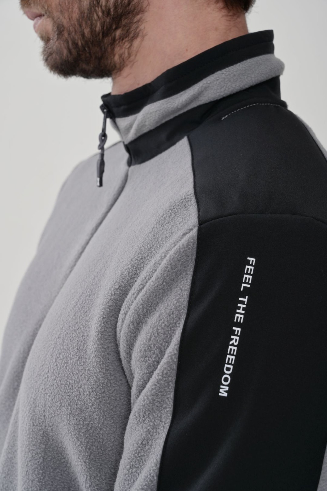 EXUMA ERKEK YARIM FERMUARLI POLAR 2412004 - GREY