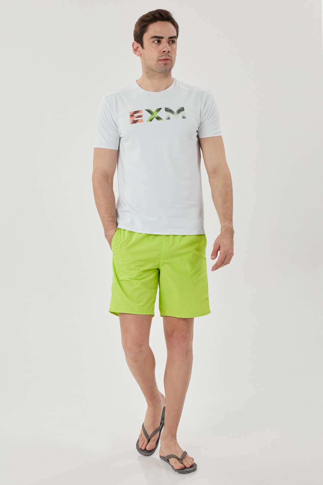 EXUMA ERKEK DENİZ ŞORTU 1315021 - 702-LIME